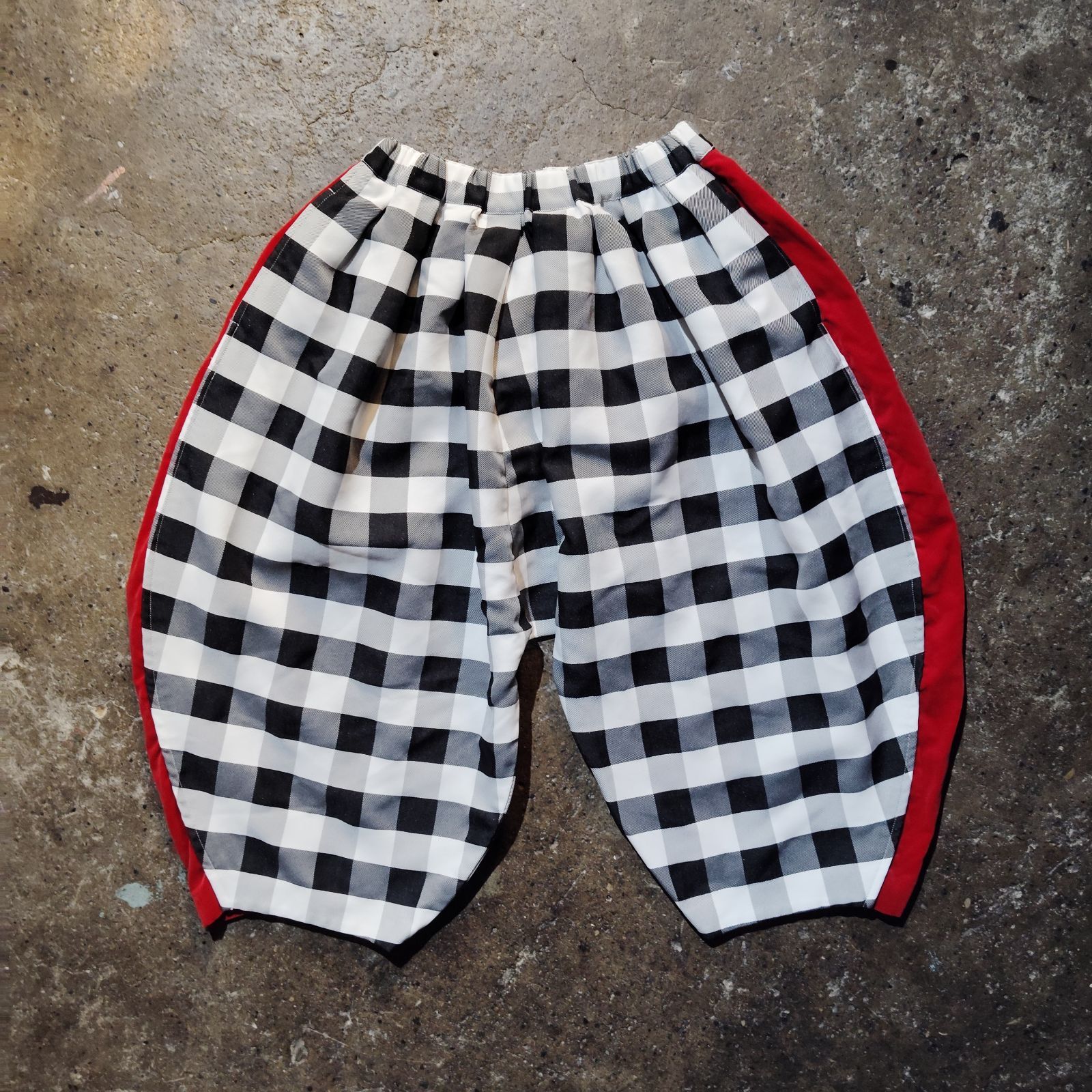 COMME des GARCONS 21aw サイド切替チェックバルーンパンツ