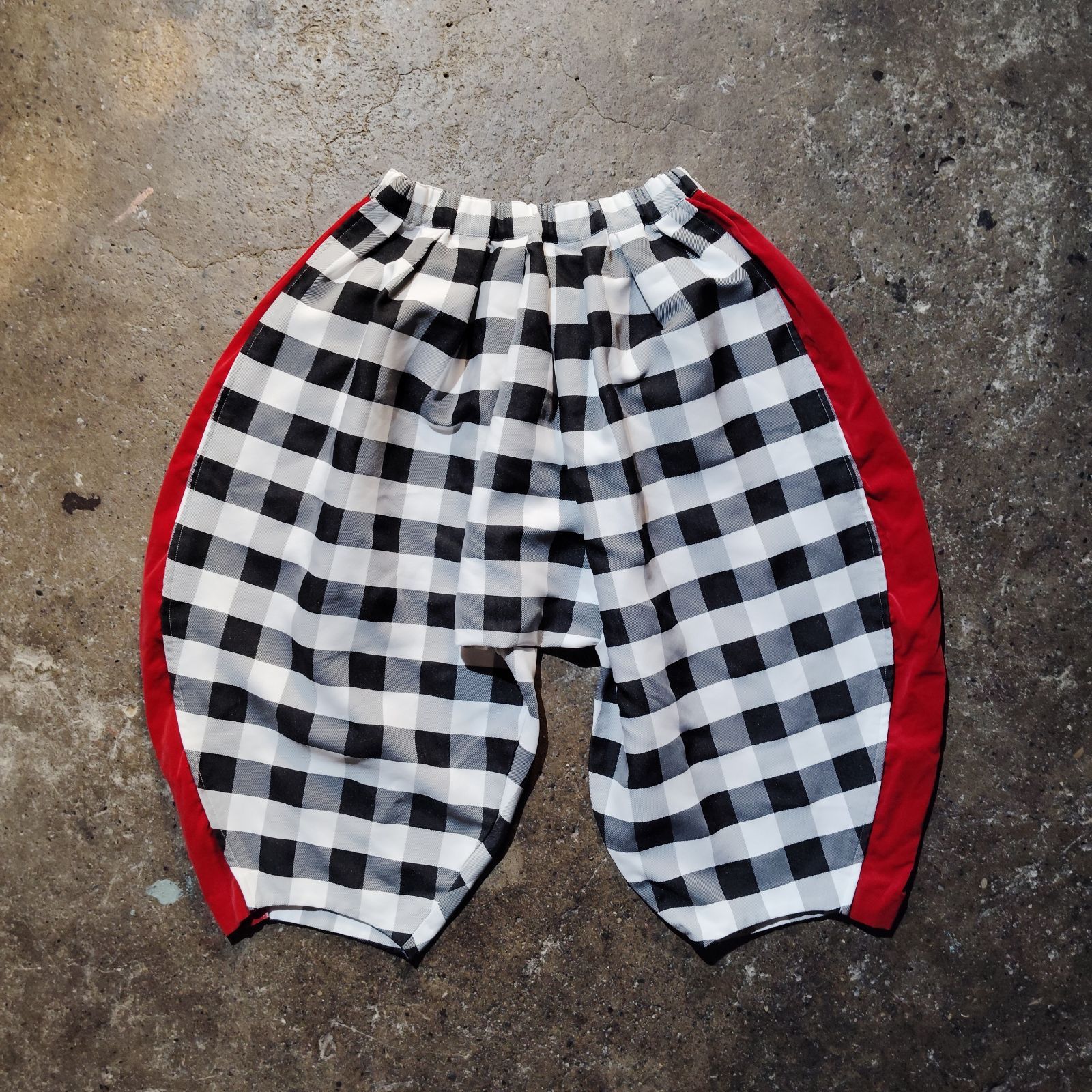 COMME des GARCONS 21aw サイド切替チェックバルーンパンツ