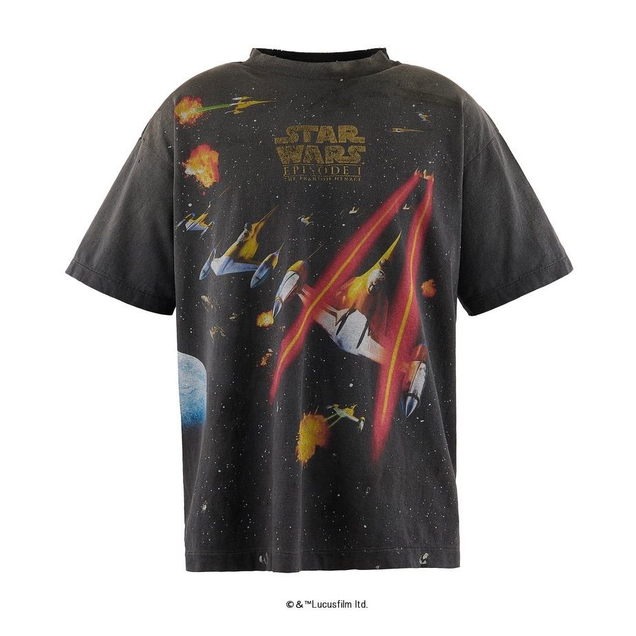 新品未使用 セントマイケル SAINT MXXXXXX SW_SS TEE / STARWARS / BLACK SM-HR8-0000-C62 STAR WARSコラボ 半袖 Tシャツ