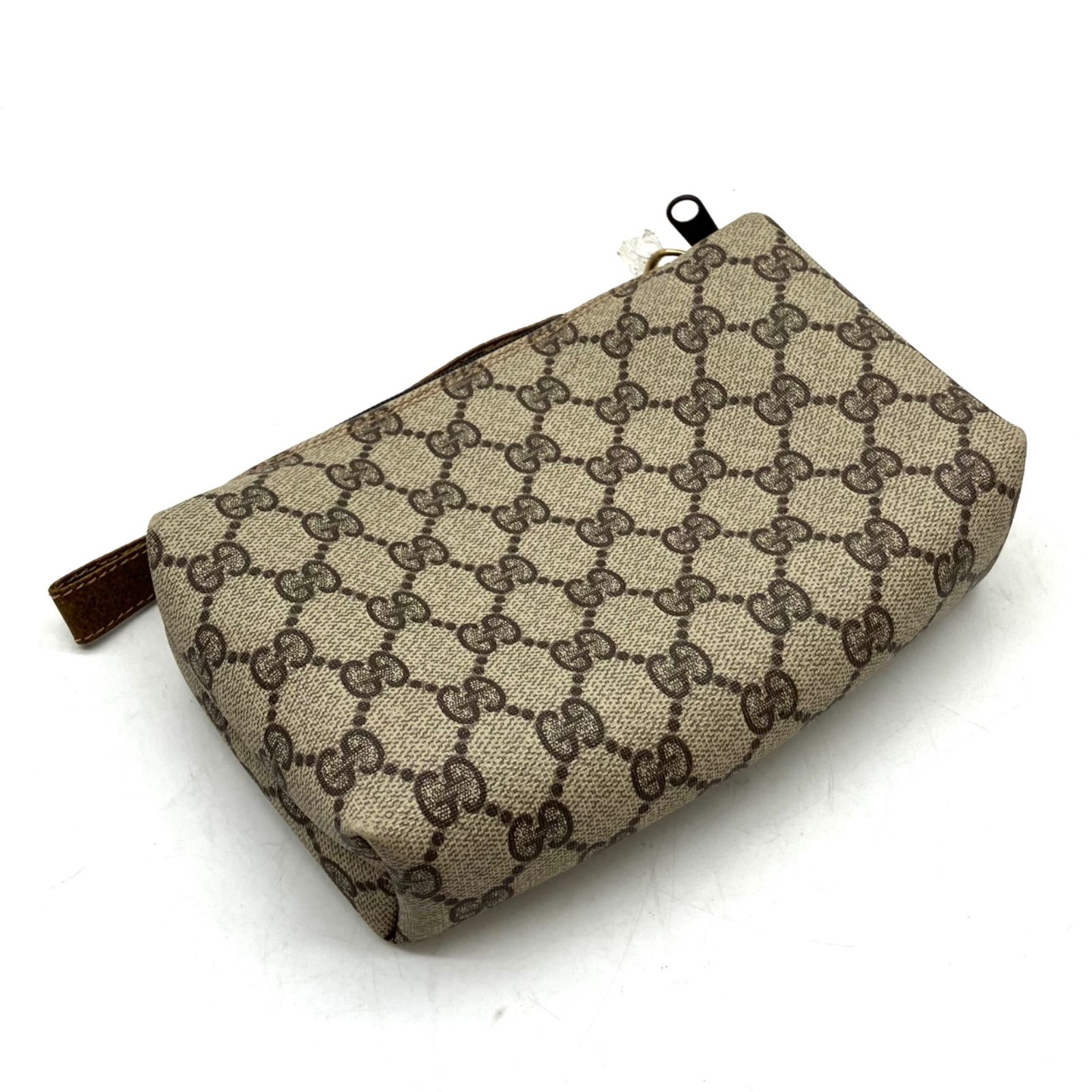 UA657【お買い得】GUCCI ポーチ GGスプリーム柄 オールドグッチ - メルカリ