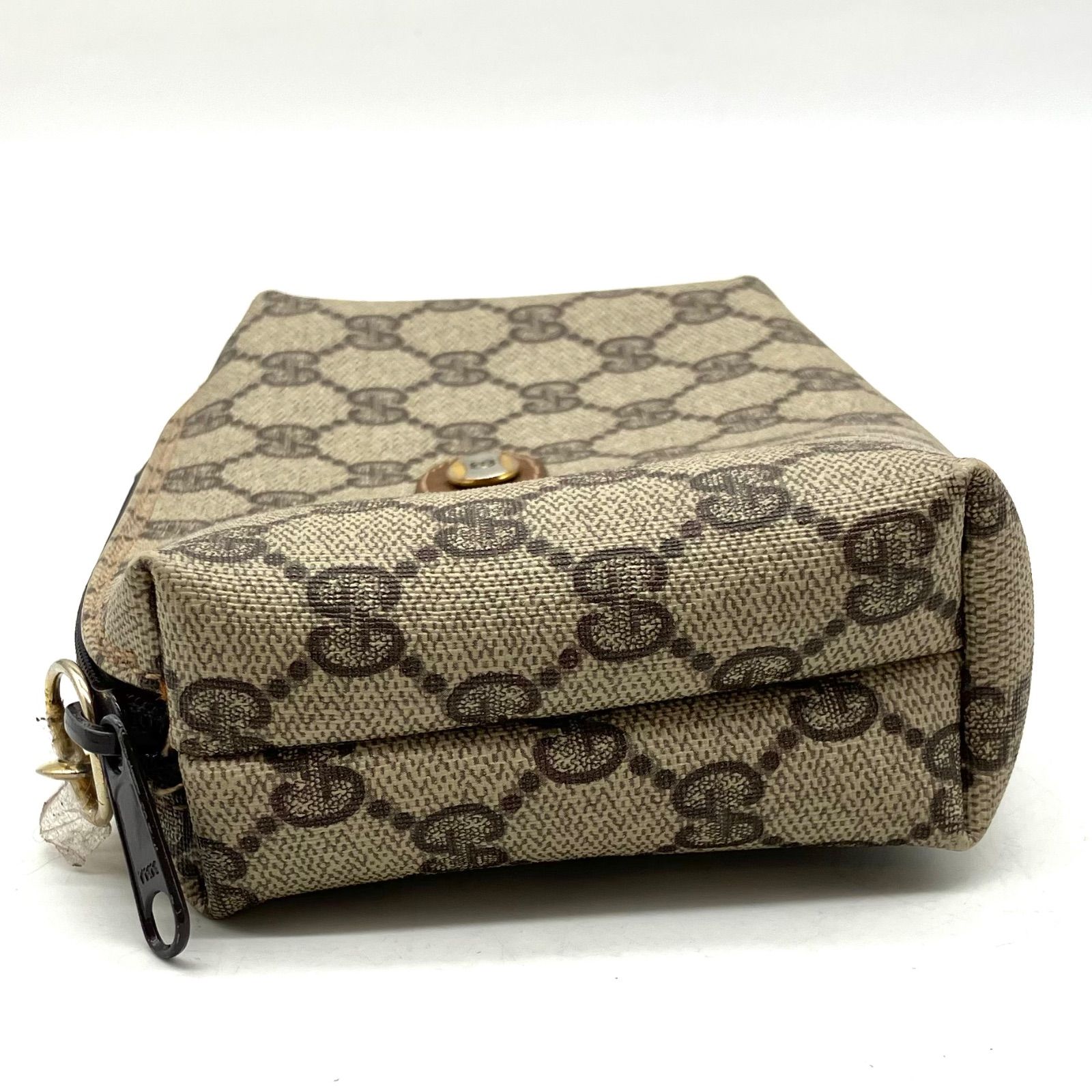 UA657【お買い得】GUCCI ポーチ GGスプリーム柄 オールドグッチ - メルカリ