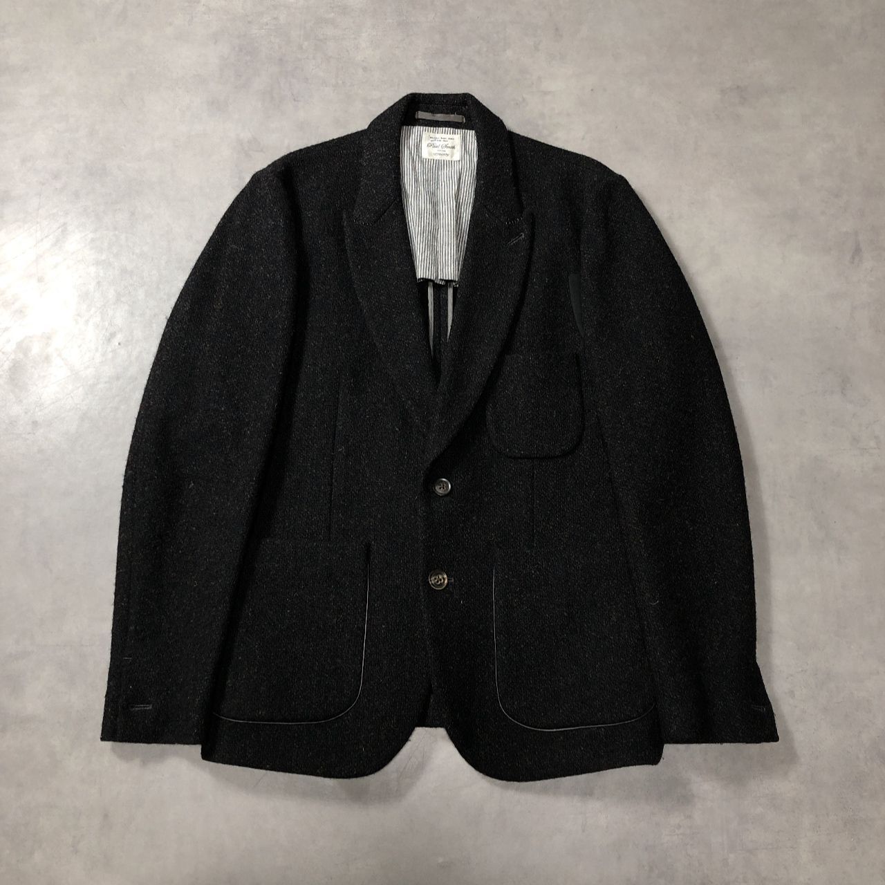 GQ5472◇Paul Smith：RED EAR ウールテーラードジャケット◇M◇ブラック系 ポールスミス レッドイヤー