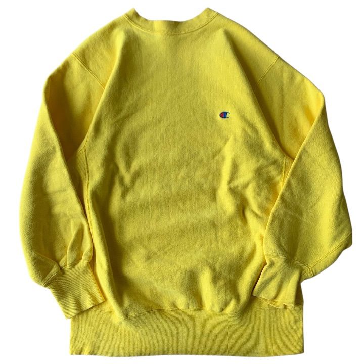90's champion reverse weave yellow チャンピオン リバースウィーブ