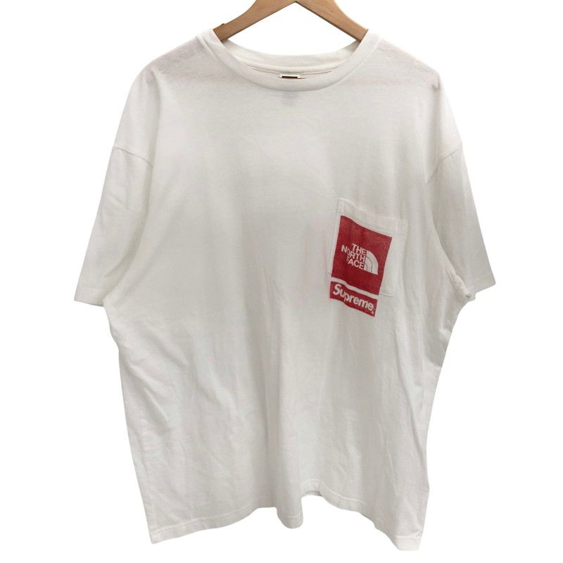 【中古品】 SUPREME × THE NORTH FACE シュプリーム ザ・ノースフェイス 23SS PRINTED POCKET TEE 半袖 Tシャツ トップス 【149-260512-rs-01-fur】