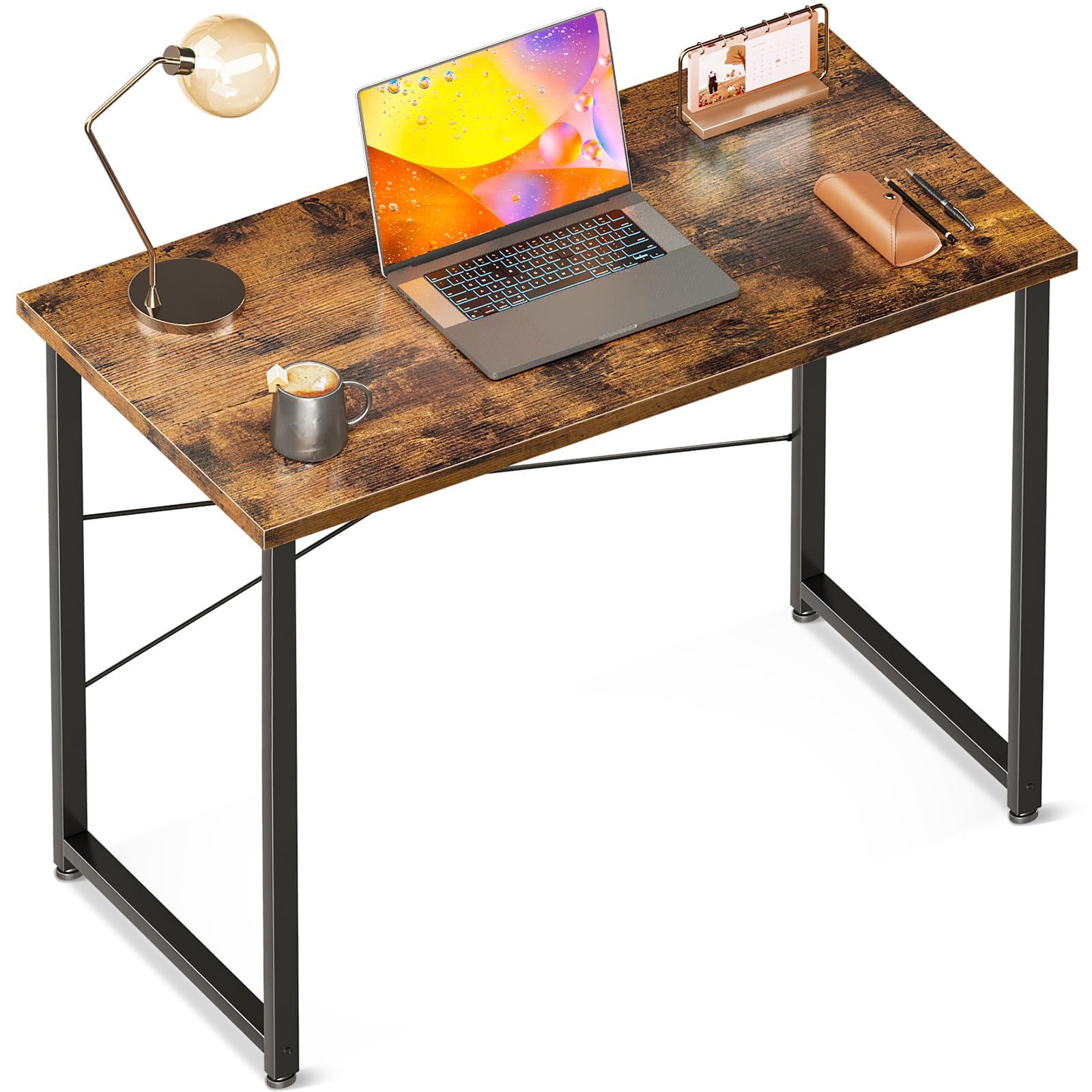 ODK デスク 机 pcデスク 幅80cm ゲーミングデスク パソコンデスク シンプルデスク ?子 小さい computer desk 学習机 コンパクト ??? 在宅ワーク おしゃれ 組立簡単 ビンテージY 21a3042e