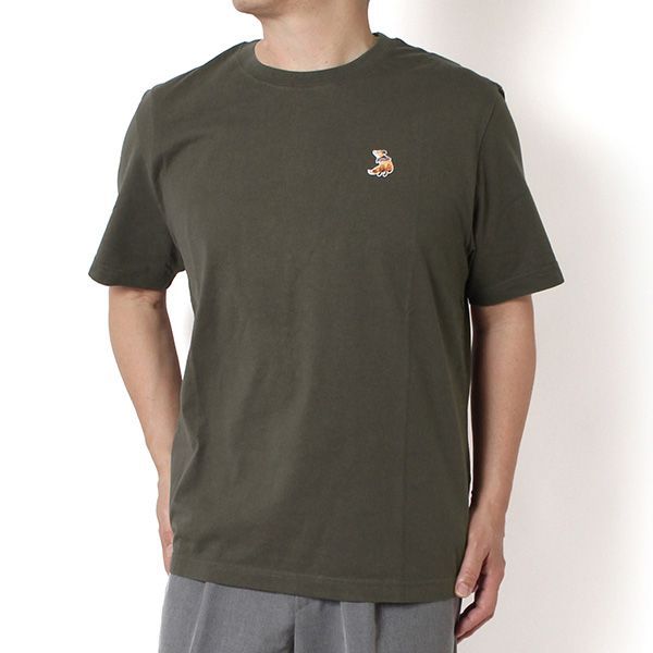 26SSモデル メゾン キツネ MAISON KITSUNE メンズ DREAMING FOX コンフォートフィットTシャツ【0453 BELUGA】 QM00102KJ7026 0453/【2026SS】m-tops