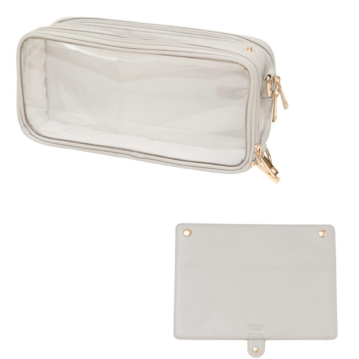 東洋ケース 推し入れ OSHiiRE ぬいぐるみ バッグ 29 × 14cm サイズ 痛バッグ 推し活 OSHI-2914 (本体:ライトグレー×フタ:ライトグレー) 国内発送 e90c16fb