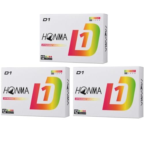 本間ゴルフ HONMA ボール D1 ボール 3ダースセット 3ダース(36個入り) マルチ★m a055ca1f