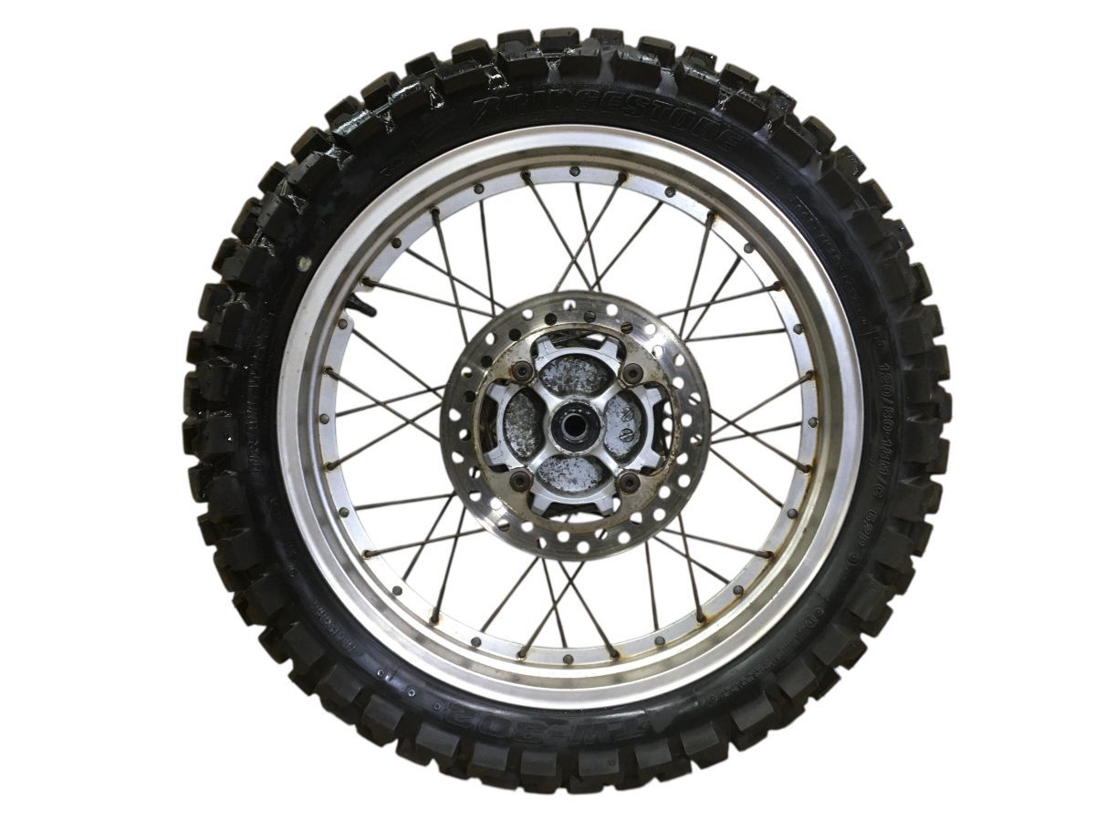 HONDA　SL230　MD33　リアホイール　ディスク付　チューブレス　レストア　組み換え　流用　ＯＨベースにも　振れ無し（中古）2893-Z4923