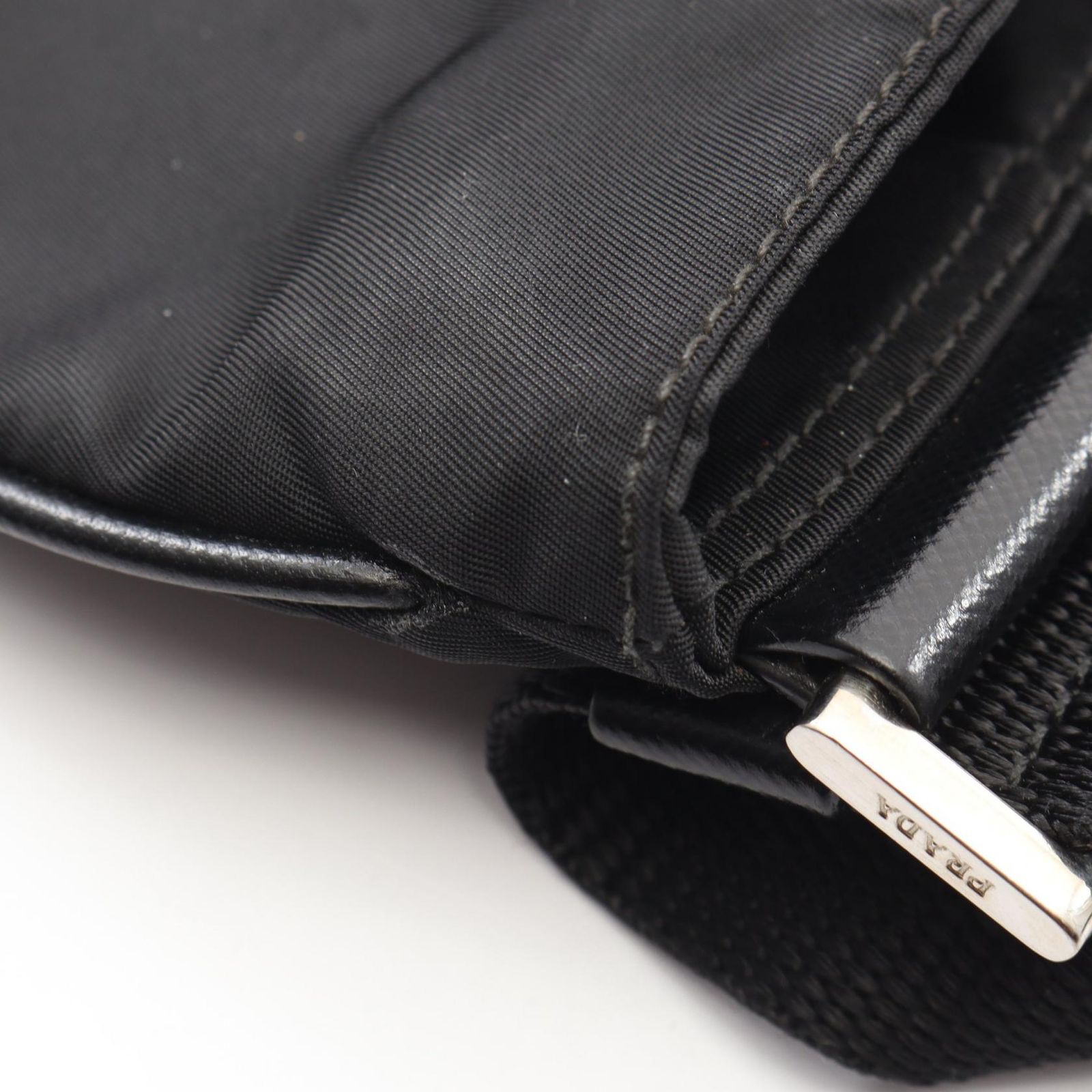 プラダ PRADA TESSUTO+SAFFI ショルダーバッグ バッグ ナイロン サフィアーノレザー レディース ブラック系 VA0348 【中古】 プラダ PRADA ショルダーバッグ TESSUTO+SAFFI ブラック ナイロン