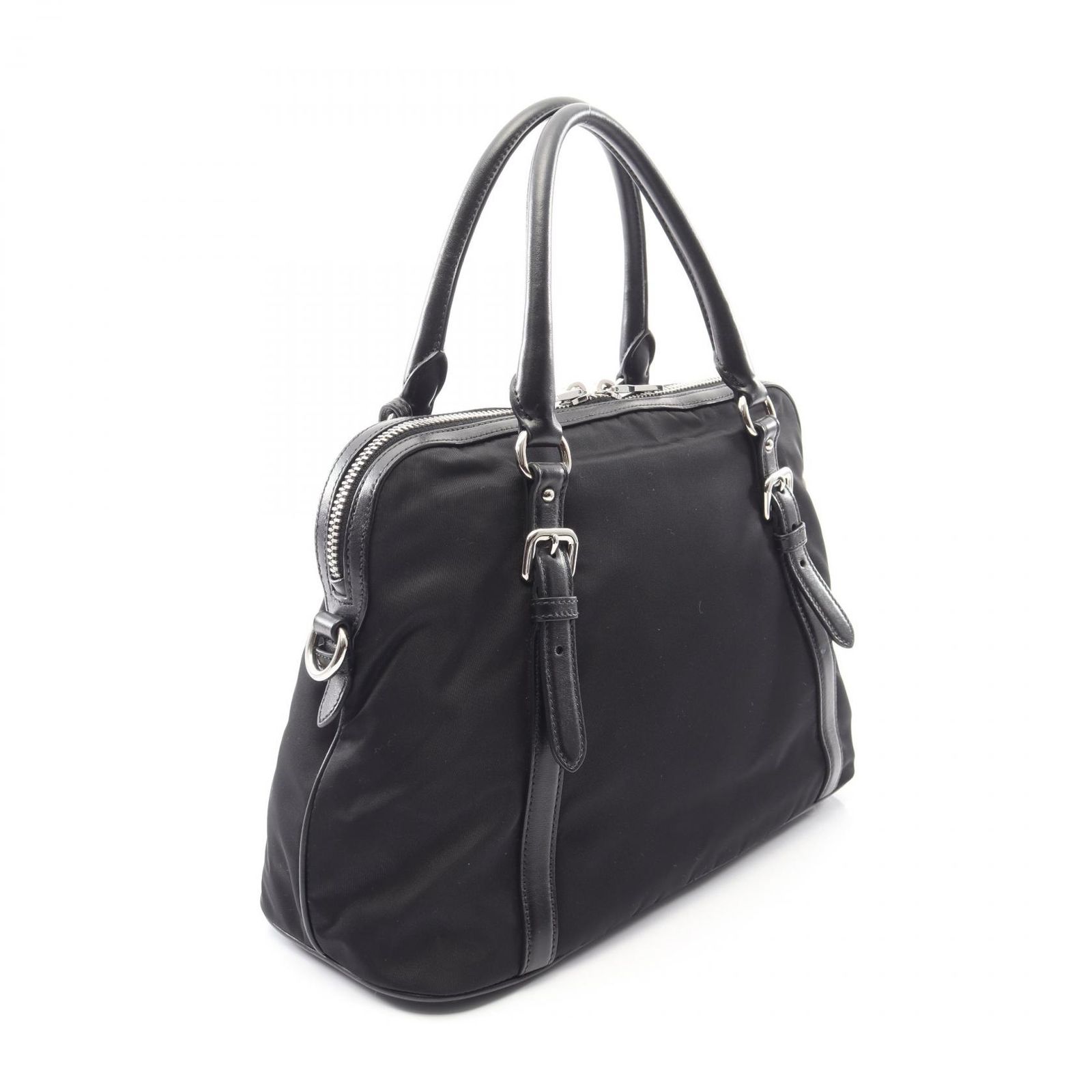 プラダ PRADA トートバッグ TESSUTO + SOFT CALF 2WAY BL0912 ブラック 
