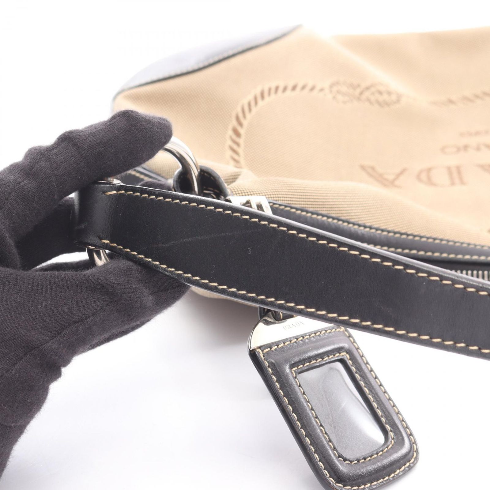 プラダ PRADA ショルダーバッグ LOGO JACQUARD ロゴジャガード
