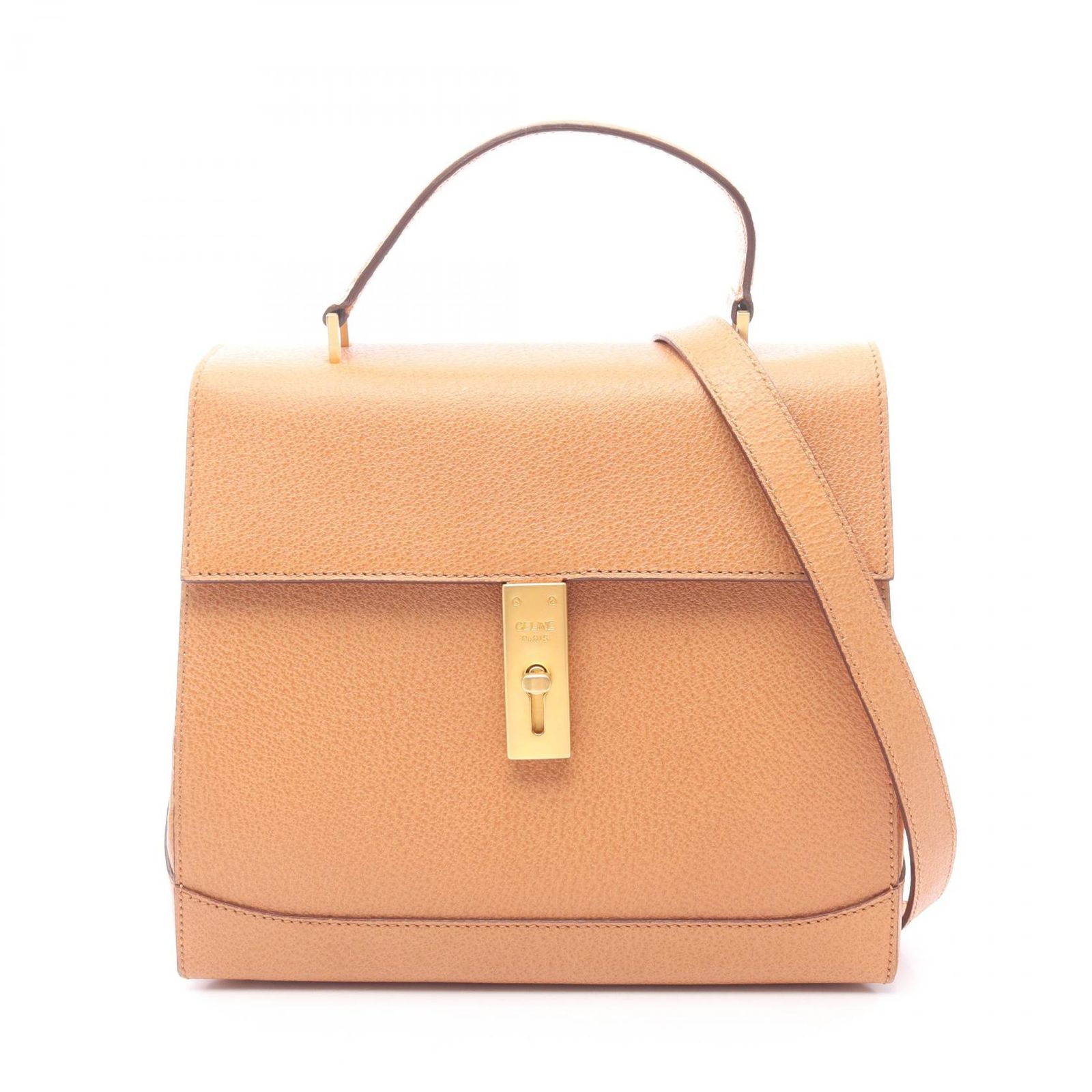 セリーヌ CELINE ハンドバッグ トップハンドル ターンロック 2WAY 