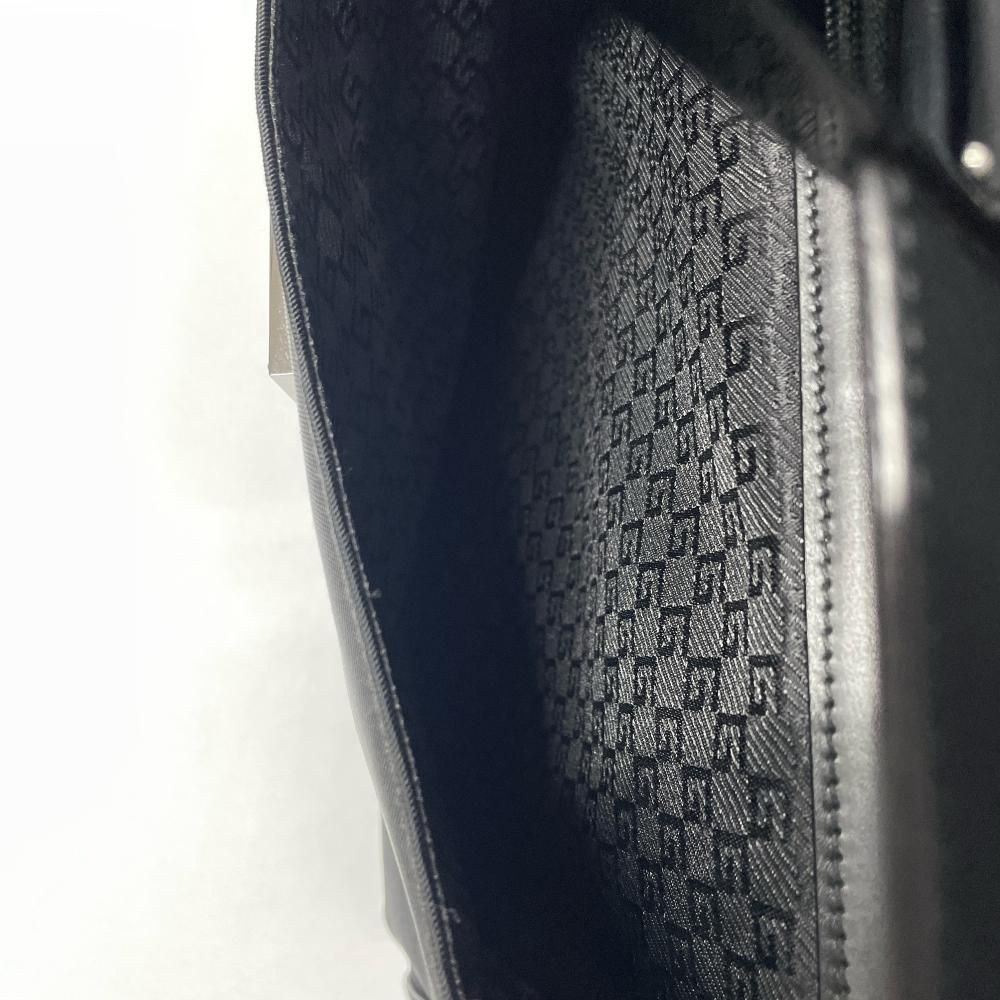【美品】GUCCI グッチ ビジネスバッグ ロゴ金具 レザー×ナイロン ブラック GUCCI グッチ ビジネスバッグ – Trip
