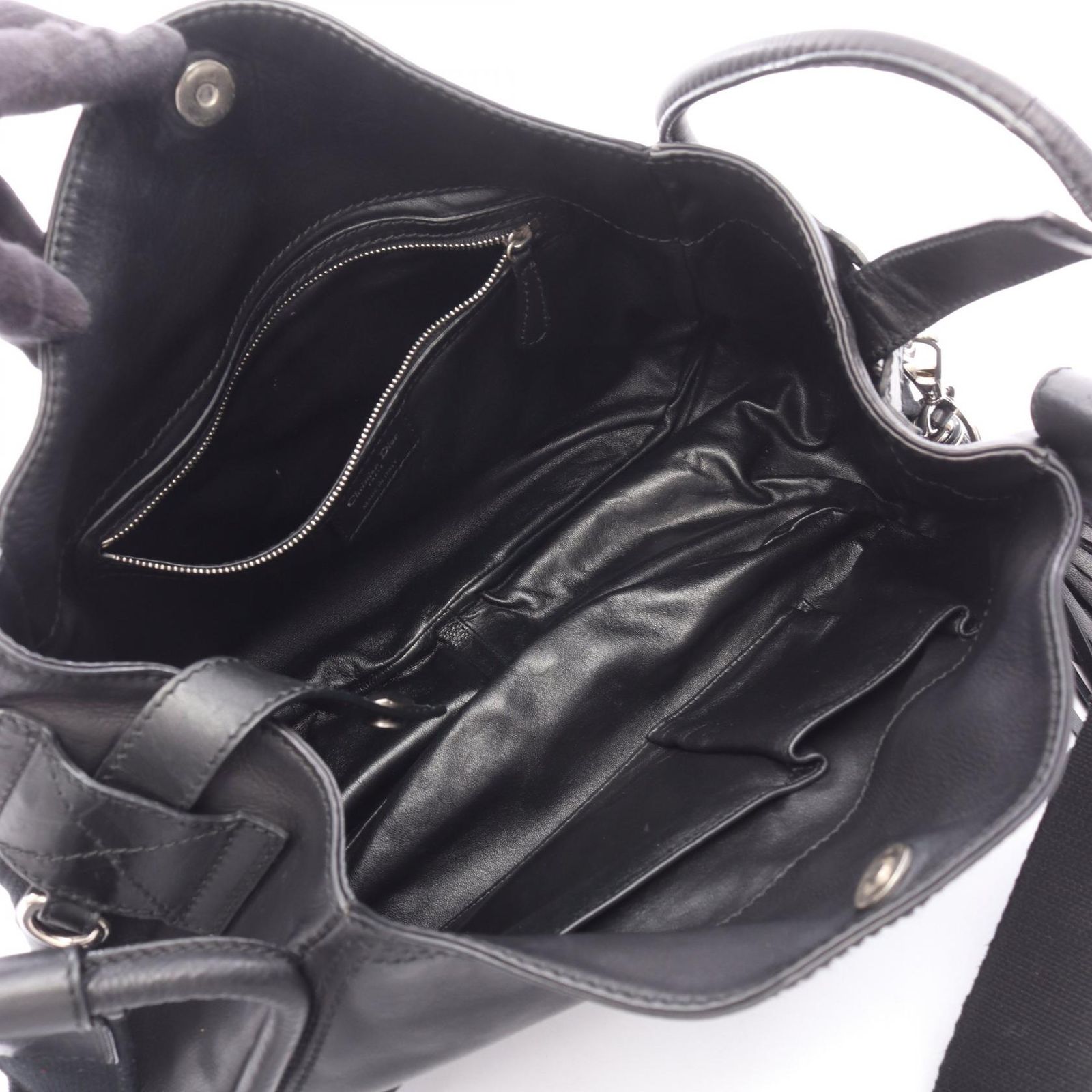 ディオール Dior ショルダーバッグ カナージュレースポケット付き 