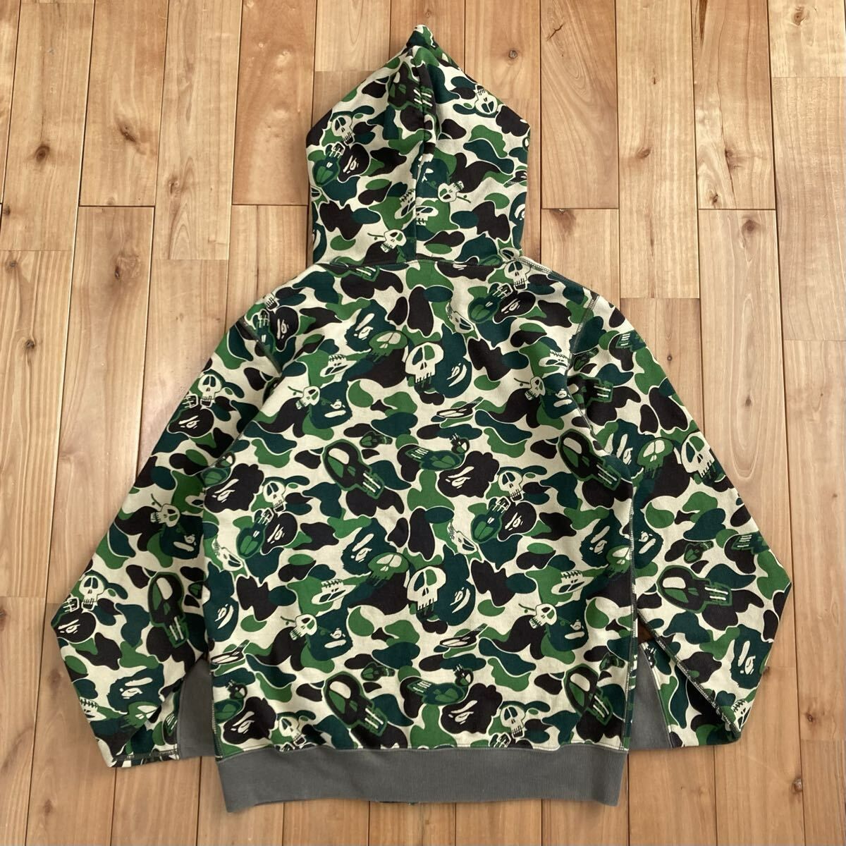 stussy ape ステューシー エイプ STUSSY APE パーカー カモ STUSSY × BAPE CAMO パーカー Sサイズ a bathing ape full zip hoodie
