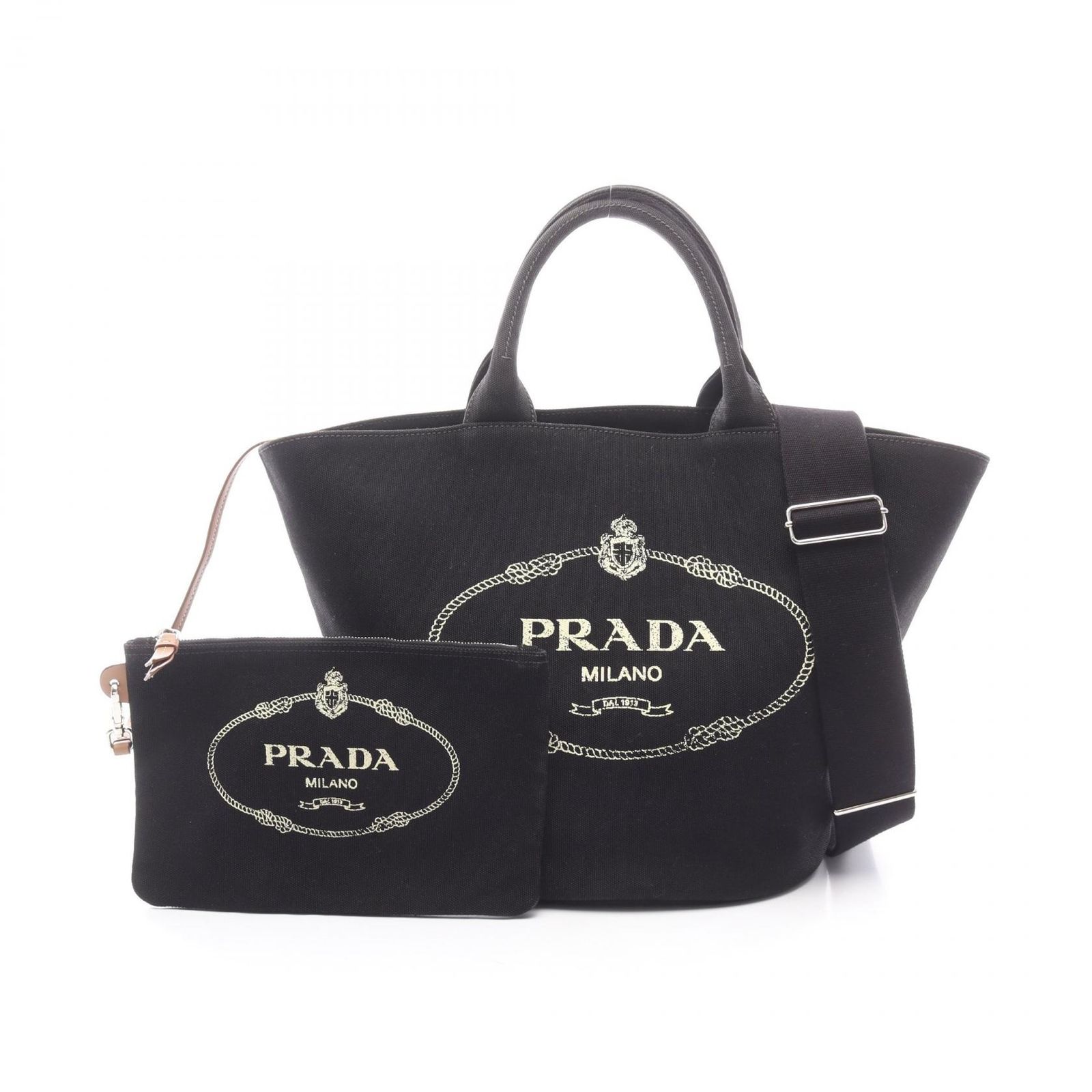 プラダ PRADA トートバッグ CANAPA カナパ 2WAY 1BG163 ブラック 
