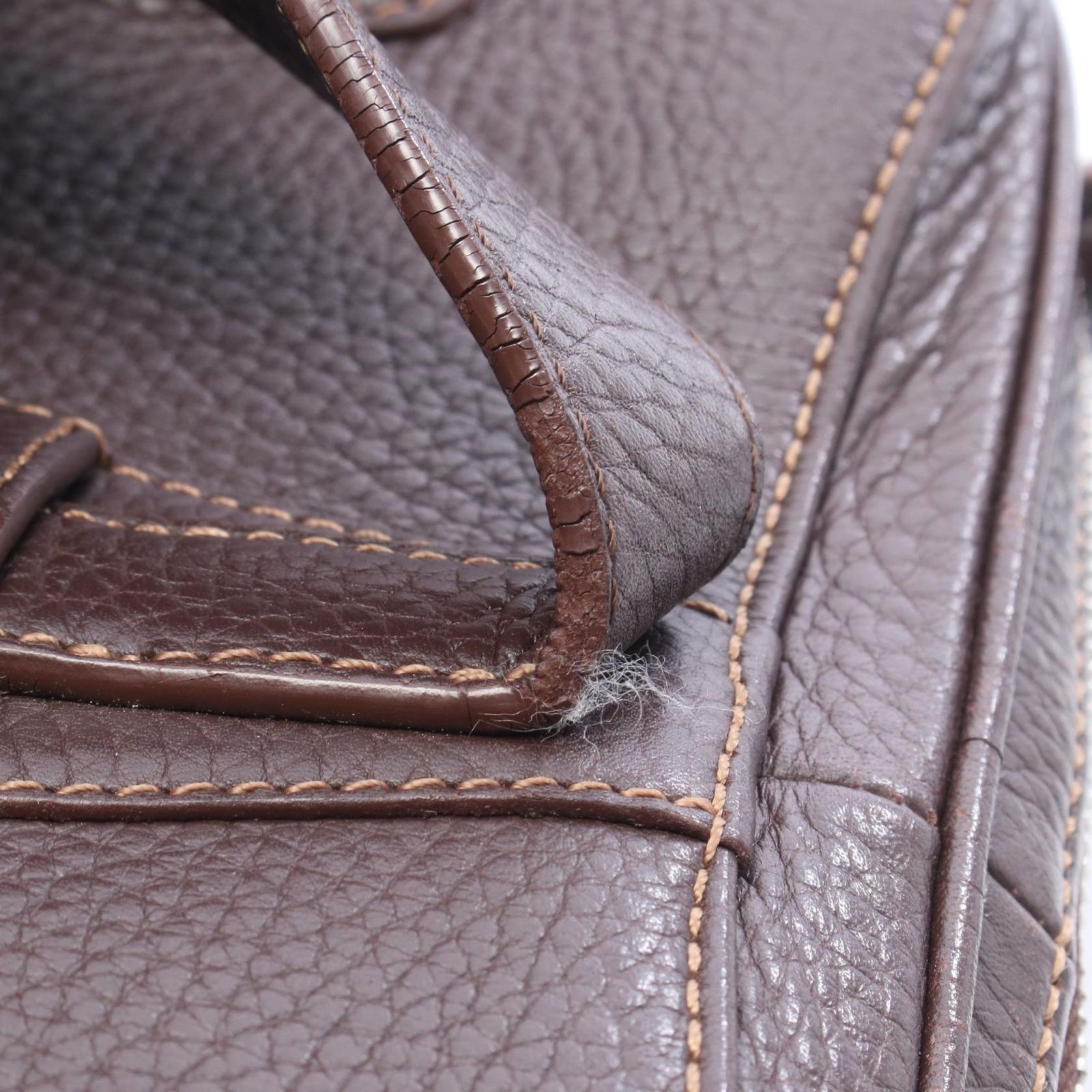 ロエベ LOEWE ハンドバッグ センダ ブラウン レザー センダ ショルダー 