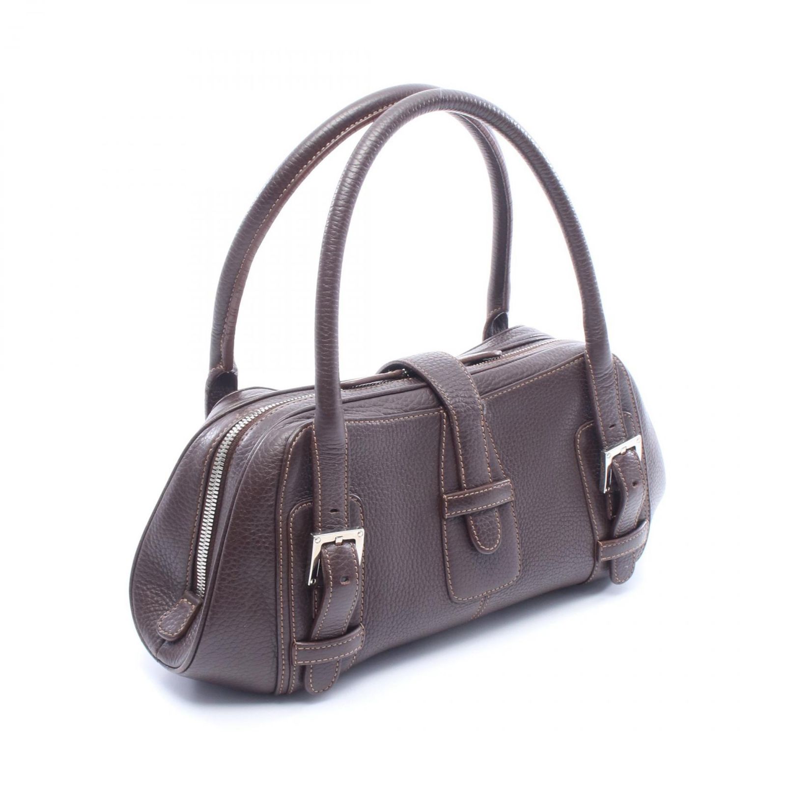 ロエベ LOEWE ハンドバッグ センダ ブラウン レザー センダ ショルダー 