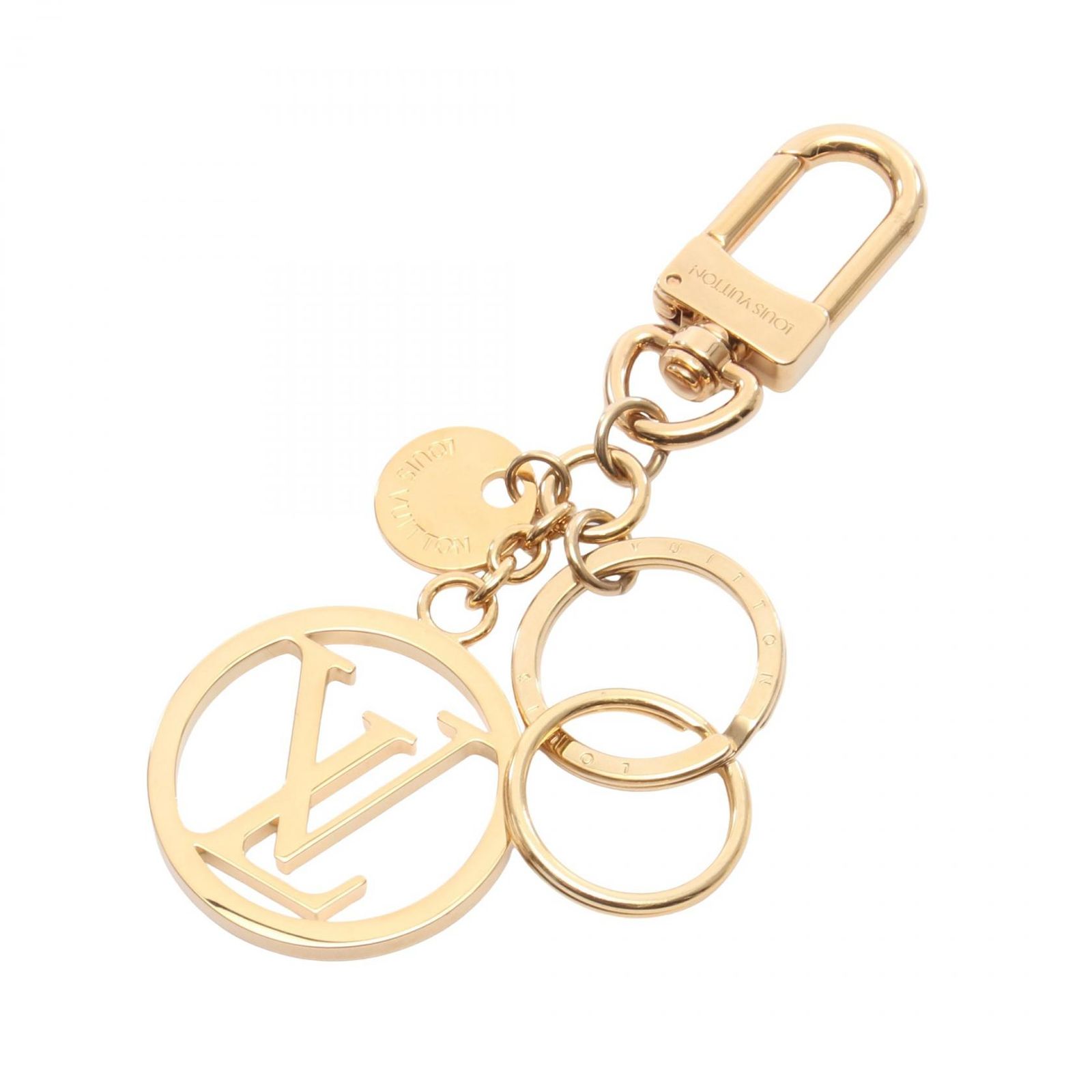 ルイ・ヴィトン LOUIS VUITTON チャーム LVサークル M68000 ゴールド その他 バッグチャーム・LV サークル レディース Used A