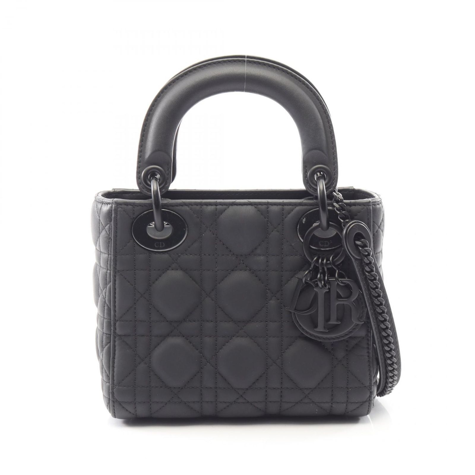 ディオール Dior ハンドバッグ レディディオール ミニ カナージュ 2WAY M0505 ウルトラマットブラック レザー レディディオール カナージュ 2wayトート ミニ レディース