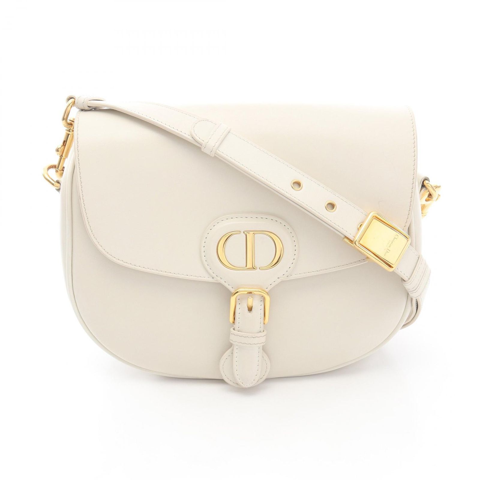 ディオール Dior ショルダーバッグ BOBBY ボビー ミディアム ホワイト レザー ボビー ショルダーバッグ レディース Used B