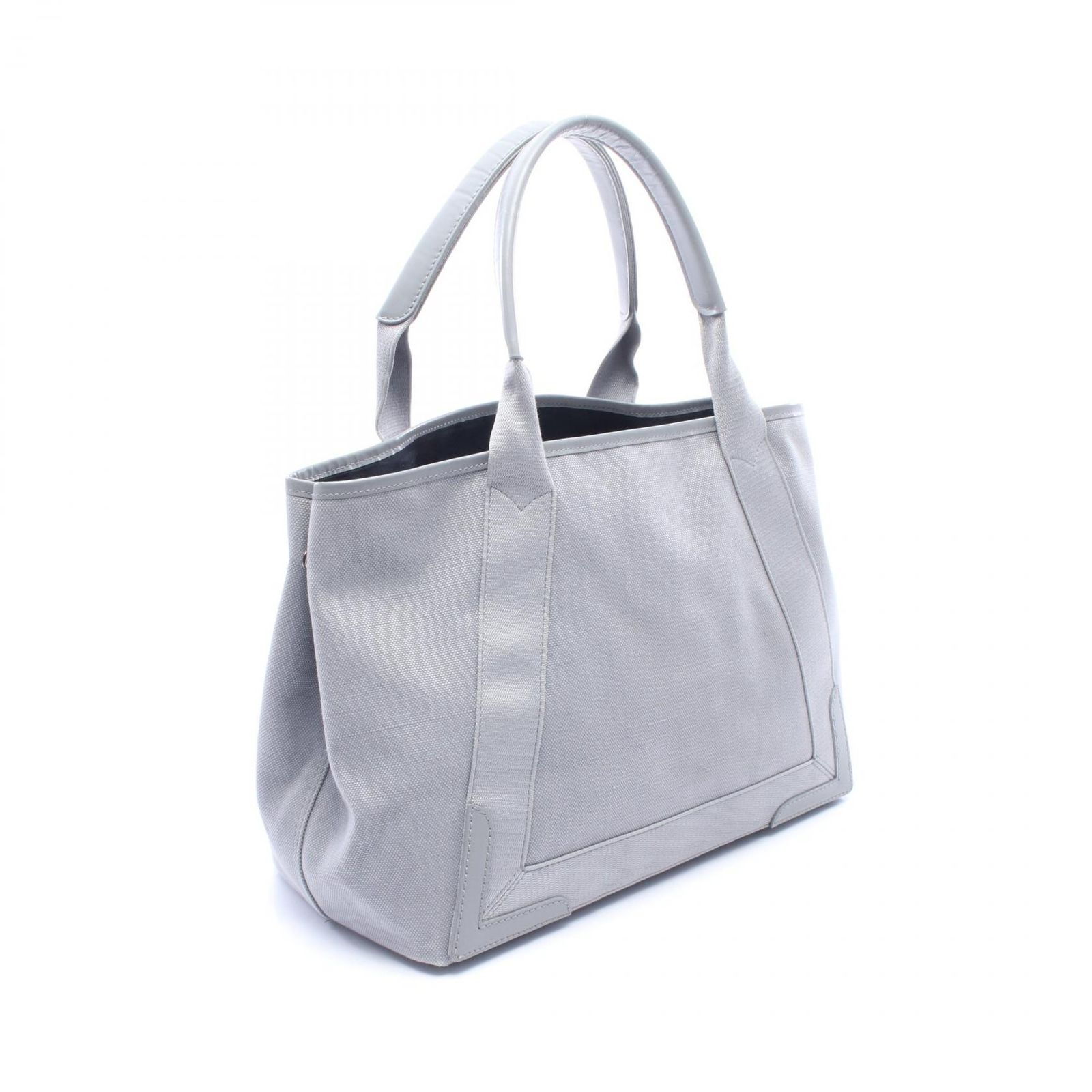 ク*︎様 BALENCIAGA オールレザー　ネイビーカバM グレー トートバッ バレンシアガ BALENCIAGA トートバッグ NAVY CABAS NEW M ネイビーカバ
