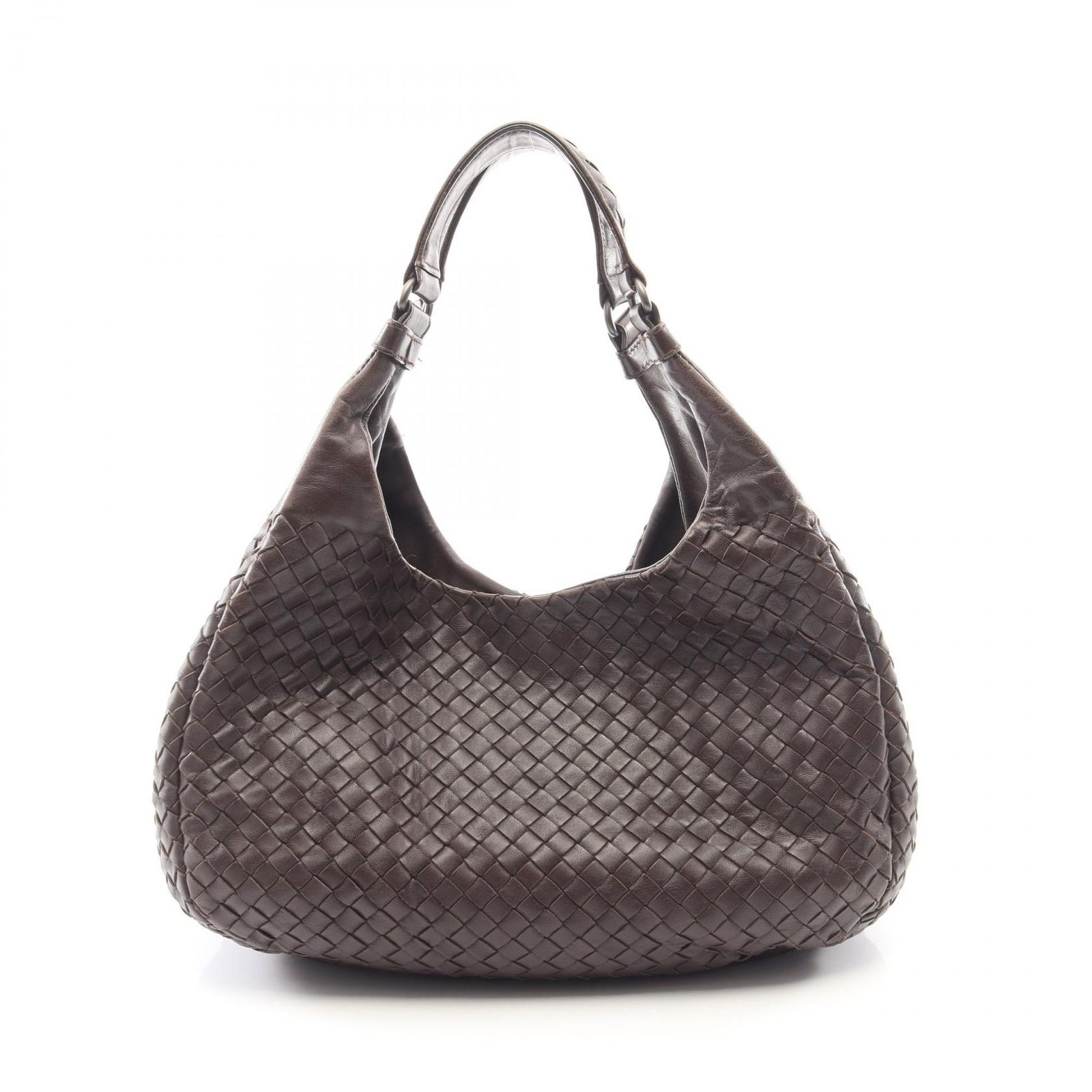 ボッテガヴェネタ BOTTEGA VENETA ショルダーバッグ ミディアム カンパーナ イントレチャート ダークブラウン レザー イントレチャート ショルダーバッグ レディース 75,790円