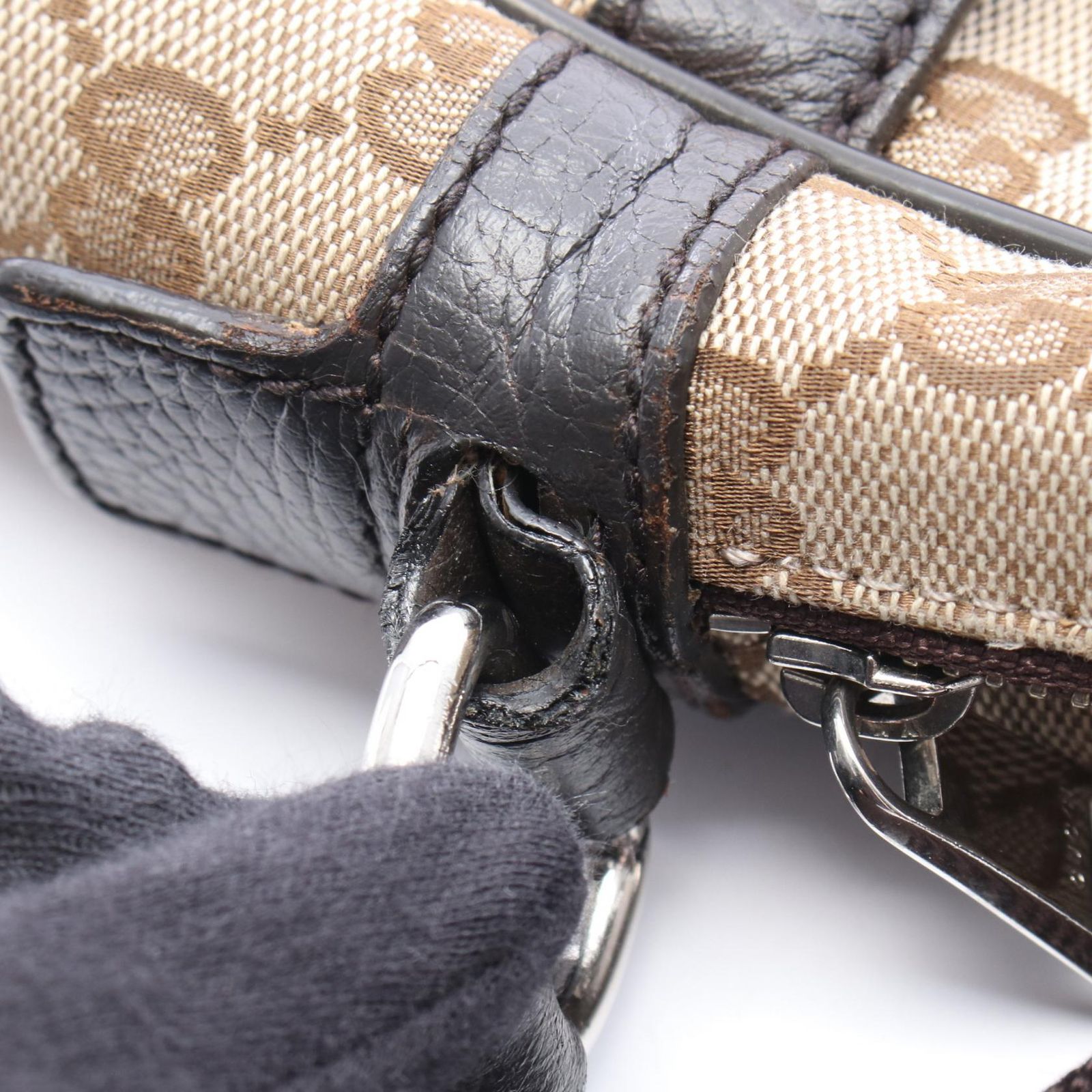 GUCCI グッチ ショルダーバッグ  GGキャンバス 449173   ベージュ ユニセックス / 240001168399 グッチ GUCCI ショルダーバッグ GGキャンバス 449173 ベージュ
