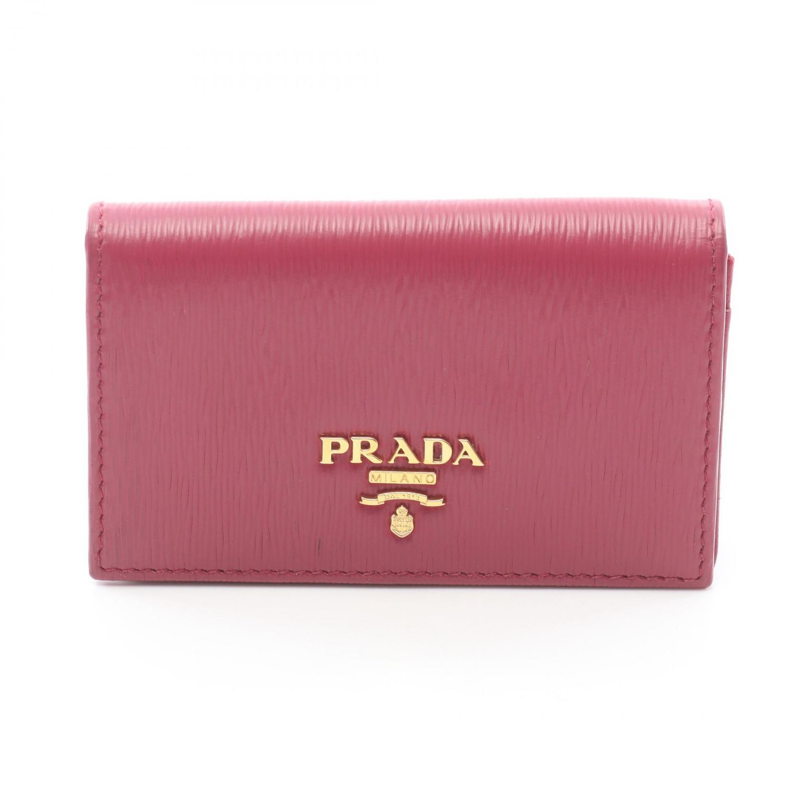 プラダ PRADA カードケース 1MC122 ローズ レザー カードケース レディース Used A