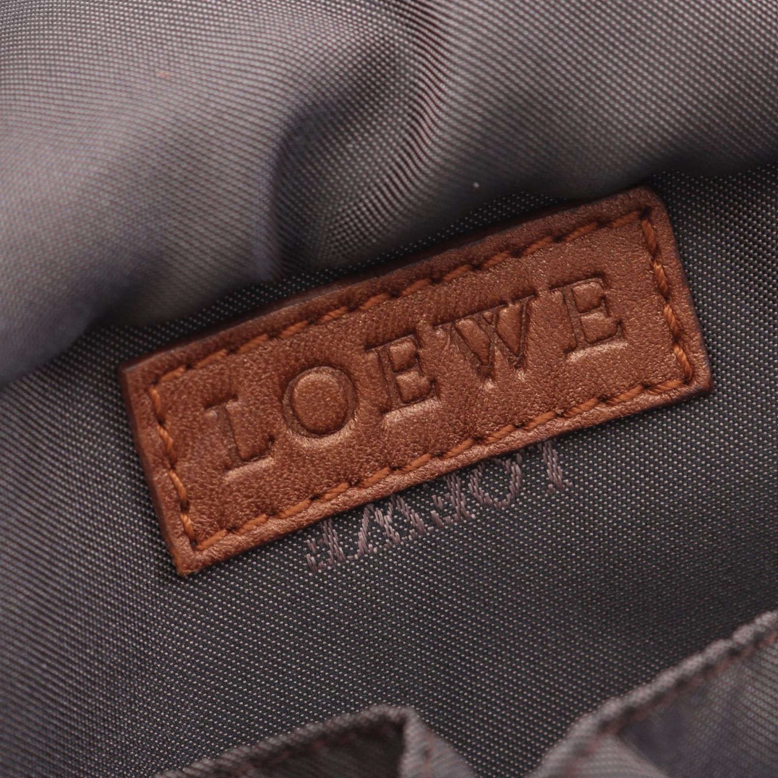 ロエベ LOEWE ハンドバッグ ナッパアイレ ゴールド/ブラウン レザー 