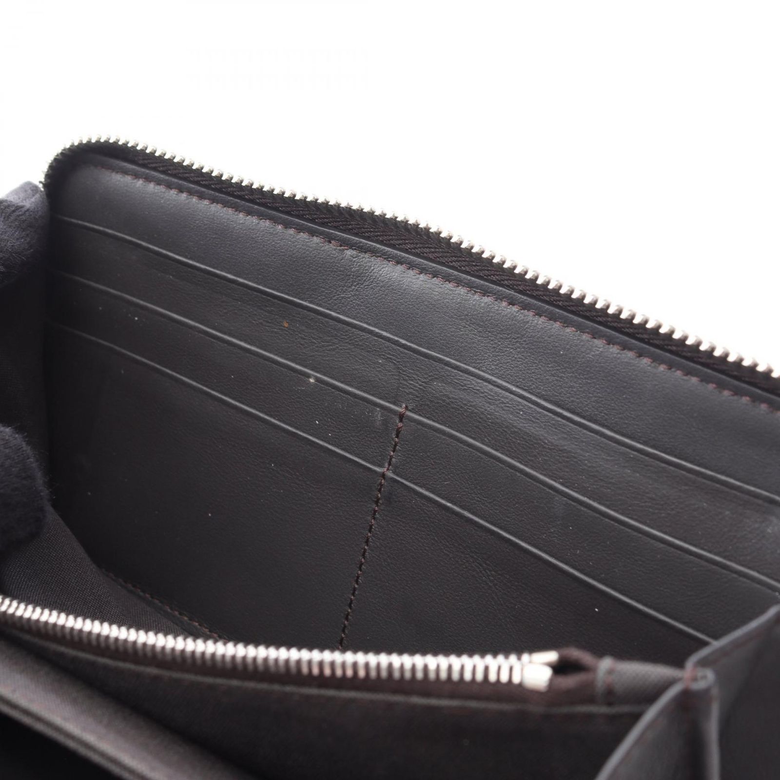 フェンディ FENDI ラウンド長財布 ズッカ 7M0210 ブラウン レザー 