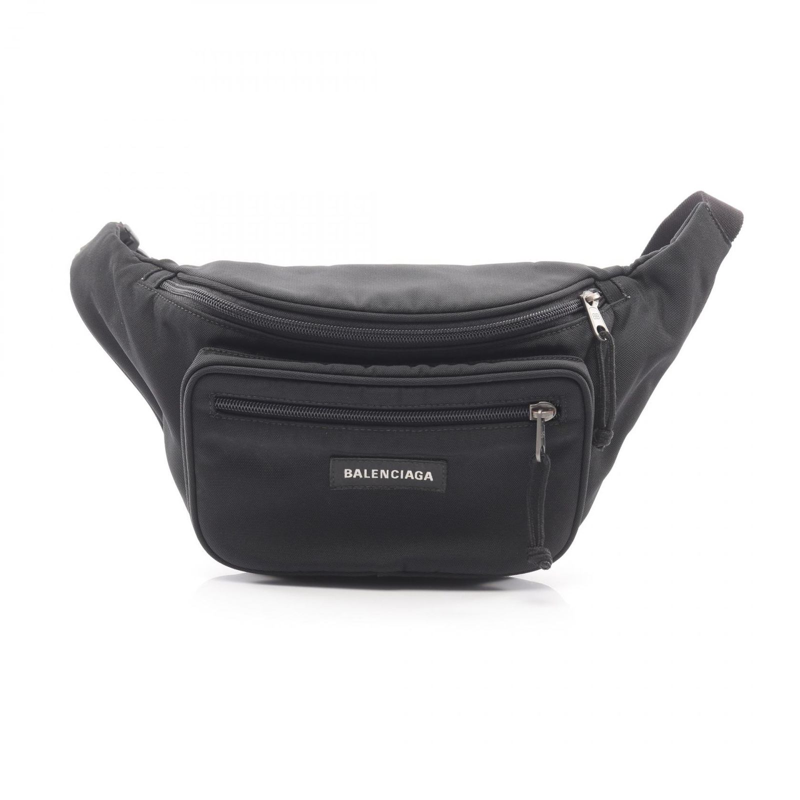 バレンシアガ BALENCIAGA ウエストバッグ ボディバッグ エクスプローラー ベルトバッグ ブラック キャンバス ウエストバッグ ユニセックス Used B