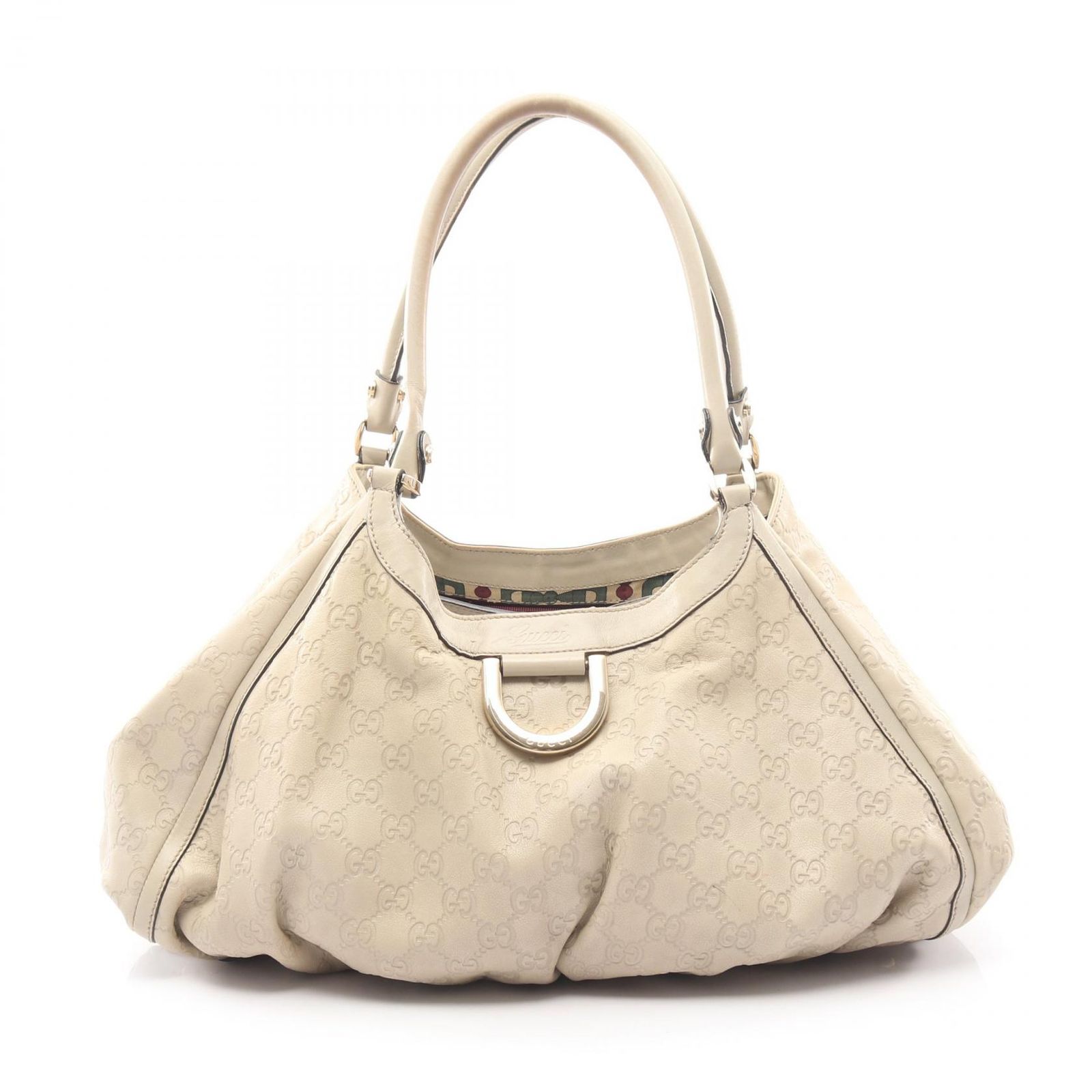 グッチ GUCCI ショルダーバッグ アビー グッチシマ 189835 ベージュ レザー グッチシマ アビー ショルダー レディース Used B
