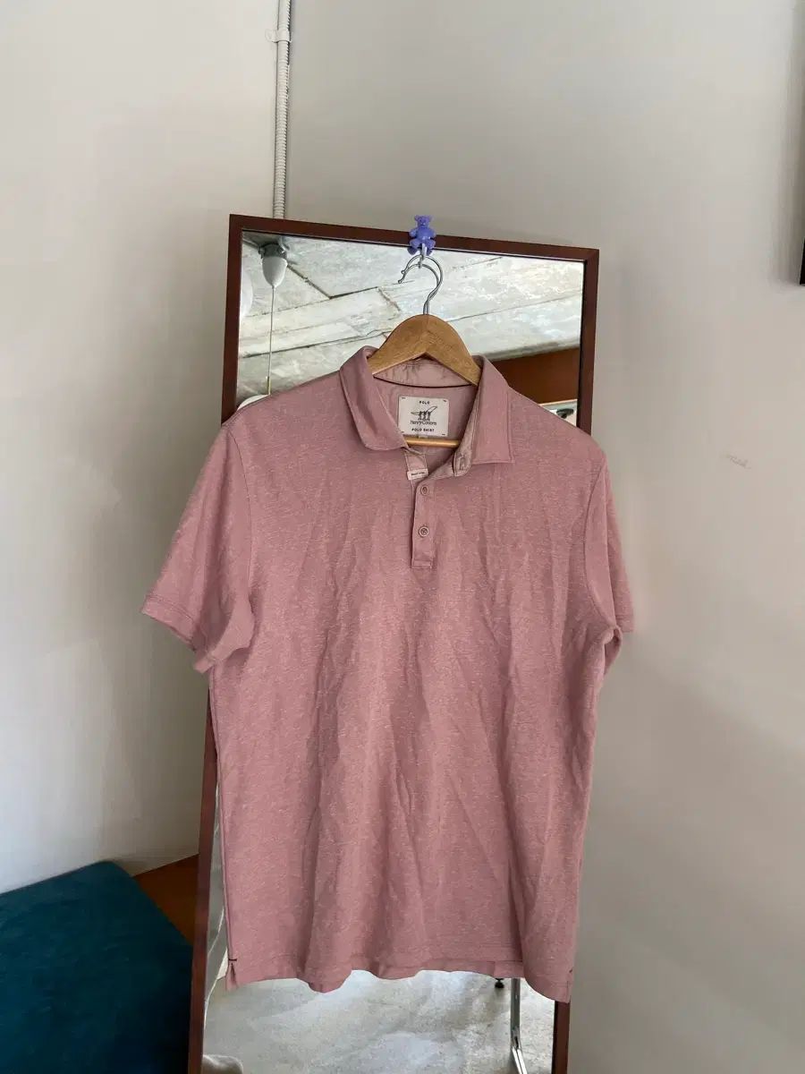ヘンリーコットンズ ピンク ポロ 半袖 Tシャツ