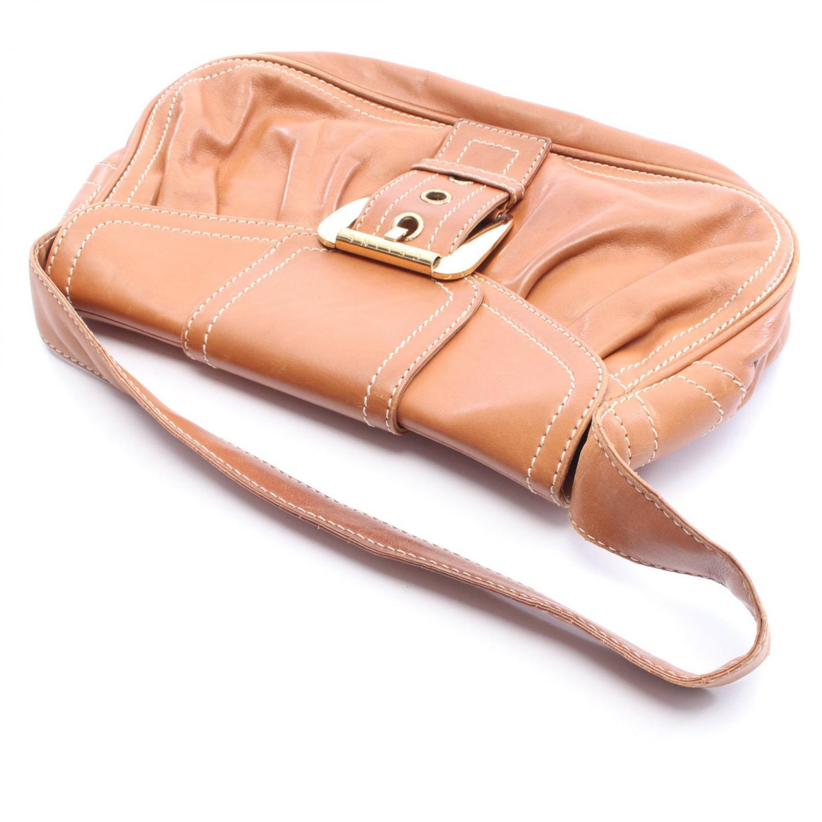 セリーヌ CELINE ショルダーバッグ ブラウン レザー ワンショルダー 