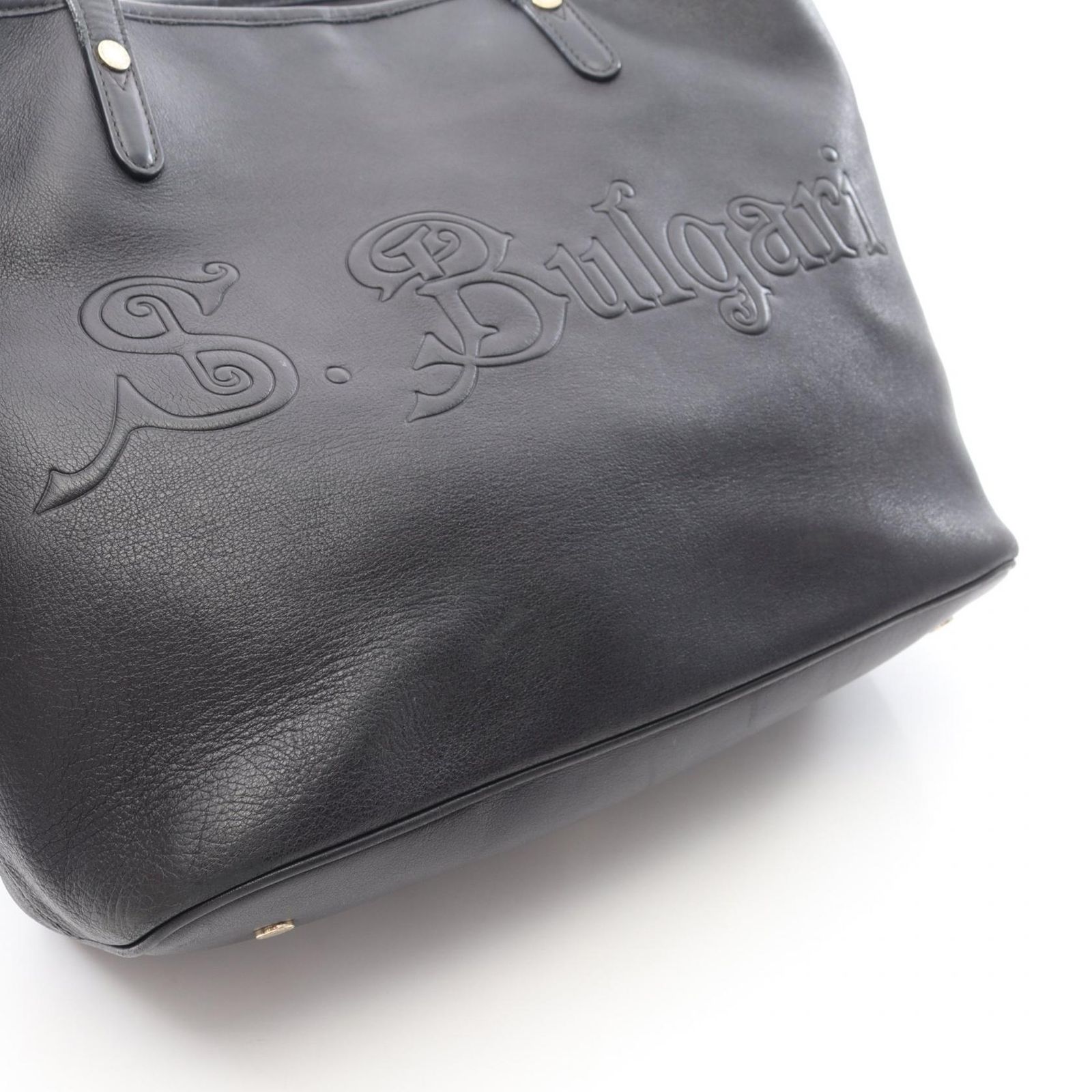 ブルガリ BVLGARI トートバッグ COLLEZIONE コレツィオーネ ブラック 