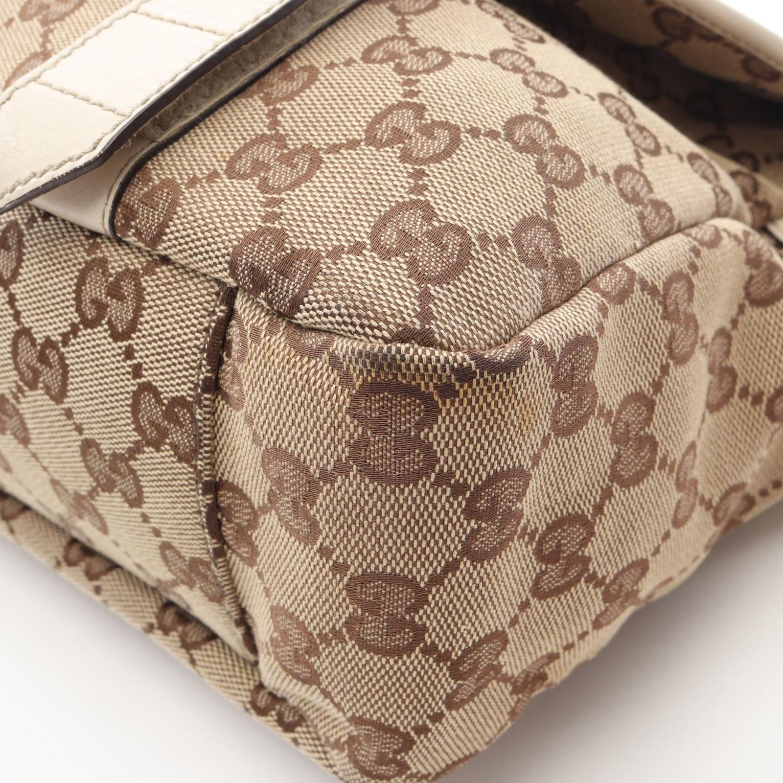 グッチ GUCCI ショルダーバッグ GGキャンバス 145859 ベージュ 