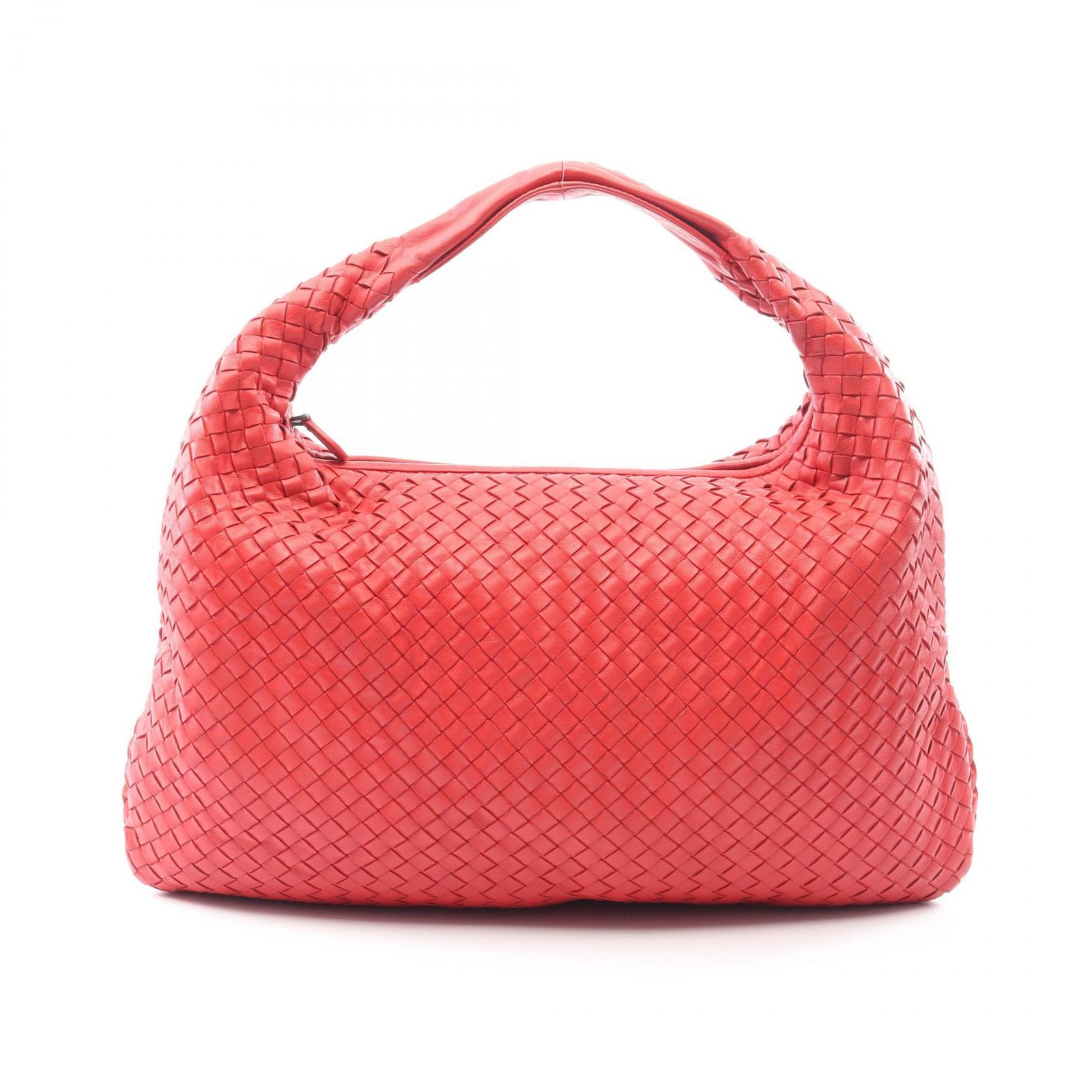 ボッテガヴェネタ BOTTEGA VENETA ショルダーバッグ イントレチャート レッド レザー イントレチャート ワンショルダー レディース Used A