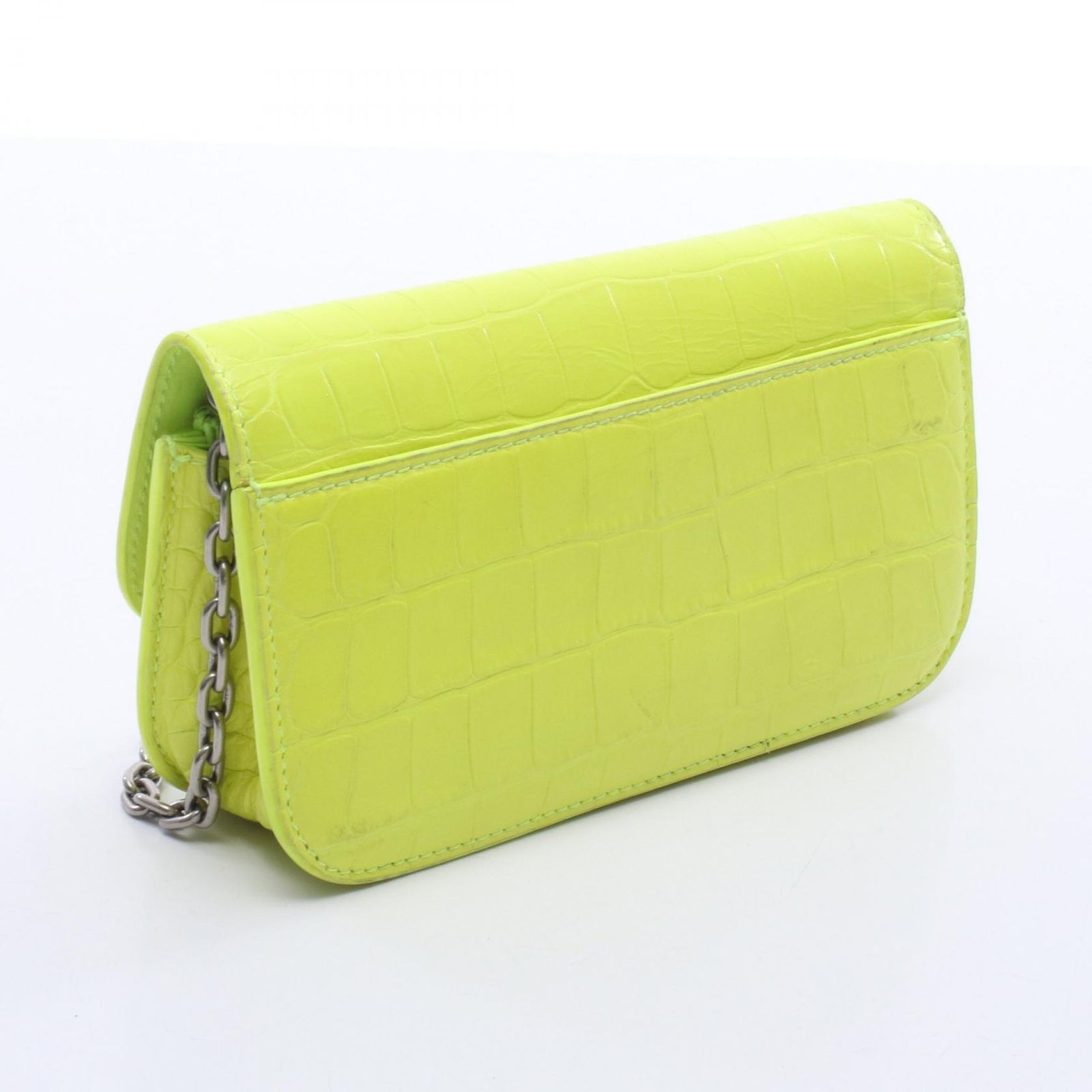 バレンシアガ BALENCIAGA ショルダーバッグ ゴシップ クロコ型押し