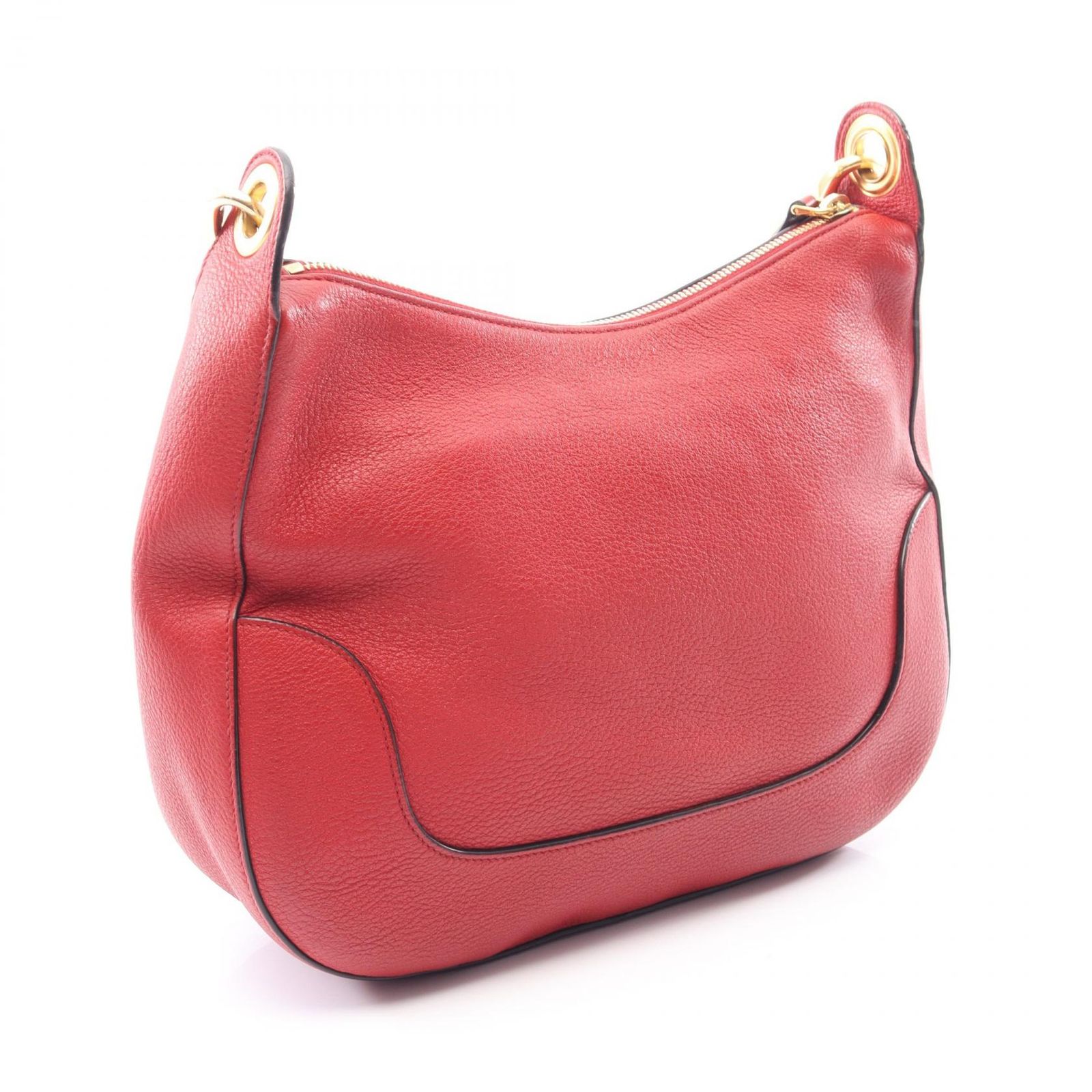 プラダ PRADA ショルダーバッグ レッド レザー ショルダーバッグ