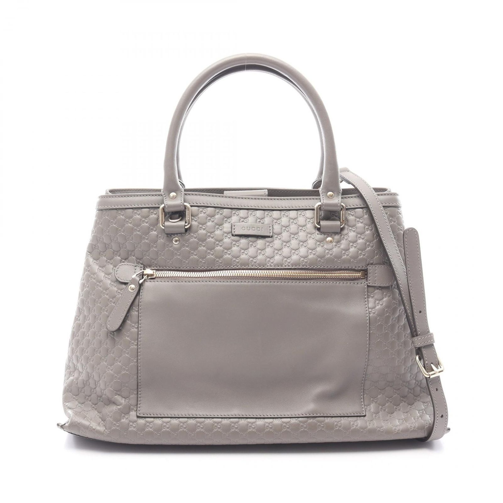 GUCCI グッチ マイクログッチシマ 2WAY ショルダーバッグ GUCCI マイクロシマ グレー GUCCI グッチ マイクログッチシマ 2way