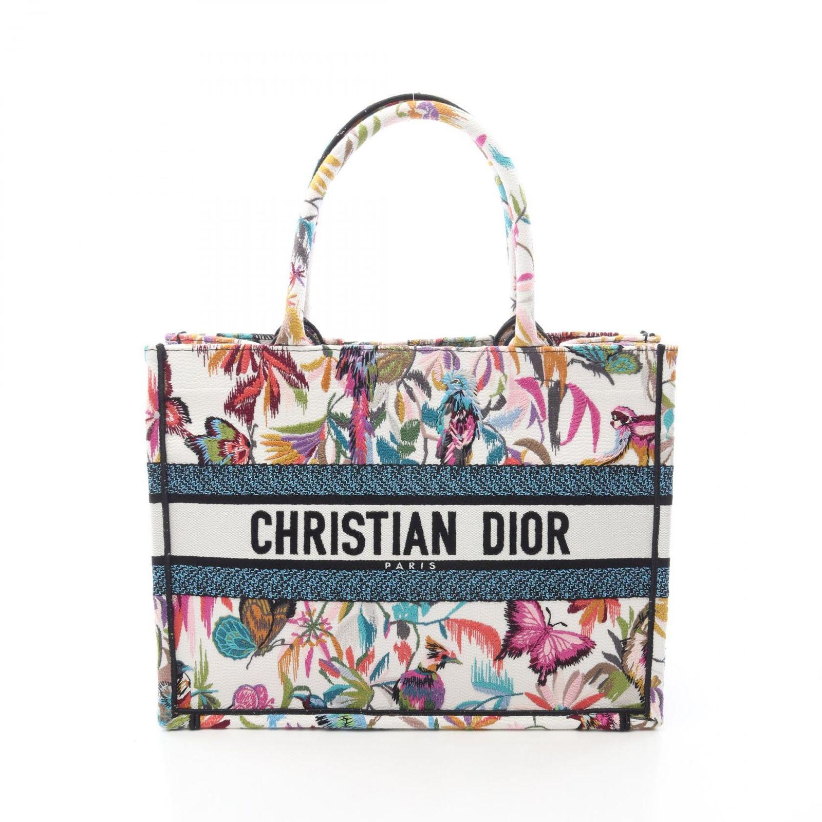 ディオール Dior トートバッグ BOOK TOTE ブックトート ミディアム マルチ キャンバス ブックトート ミディアム レディース Used A