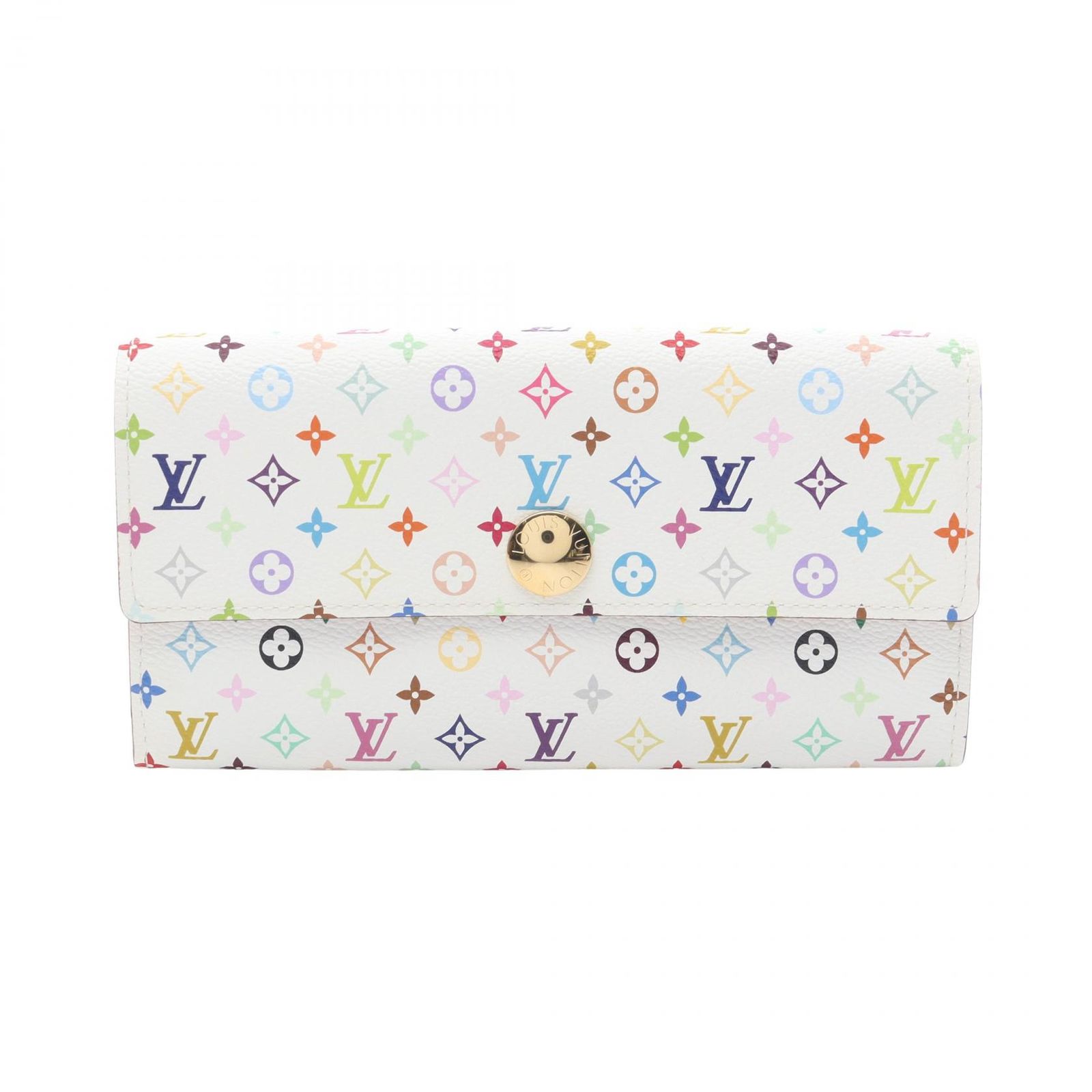 ルイ・ヴィトン LOUIS VUITTON 二つ折り長財布 ポルトフォイユ サラ モノグラムマルチカラー ブロン M93532 ブロン その他 ポルトフォイユ・サラ レディース Used A