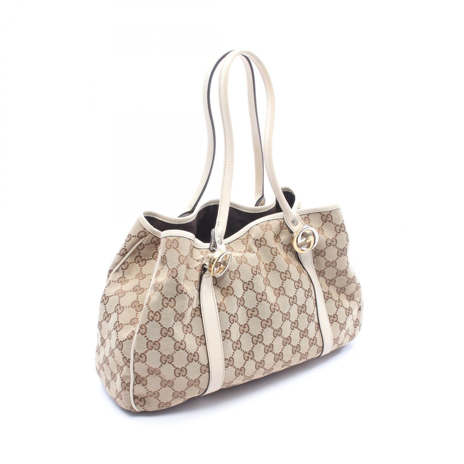 GUCCI グッチ トートバッグ GGツインズ GGキャンバス ブラウン GUCCI グッチ トートバッグ GGツインズ GGキャンバス ブラウン 【公式