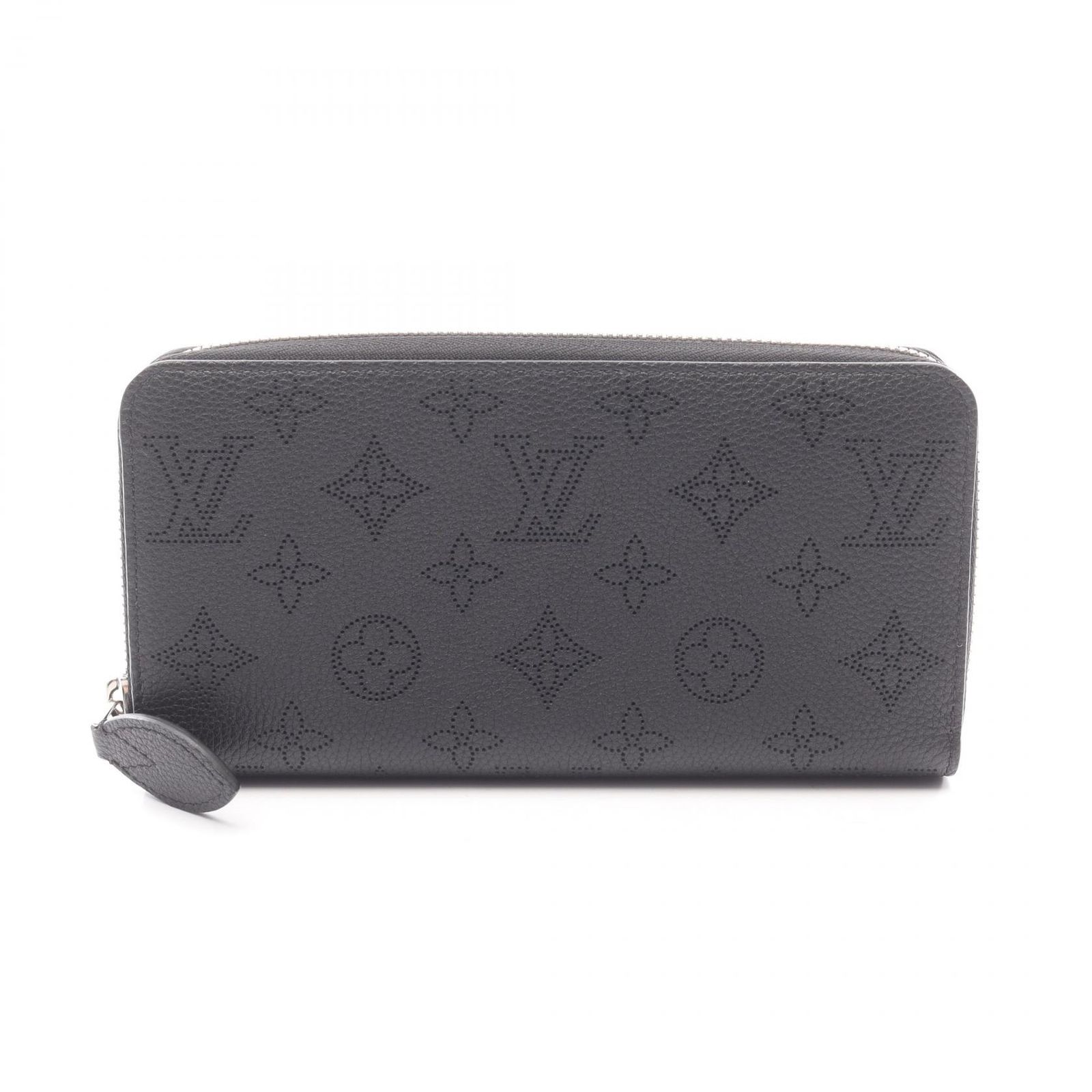 ルイ・ヴィトン LOUIS VUITTON ラウンド長財布 ジッピーウォレット マヒナ ノワール M61867 ノワール レザー ジッピーウォレット レディース Used A
