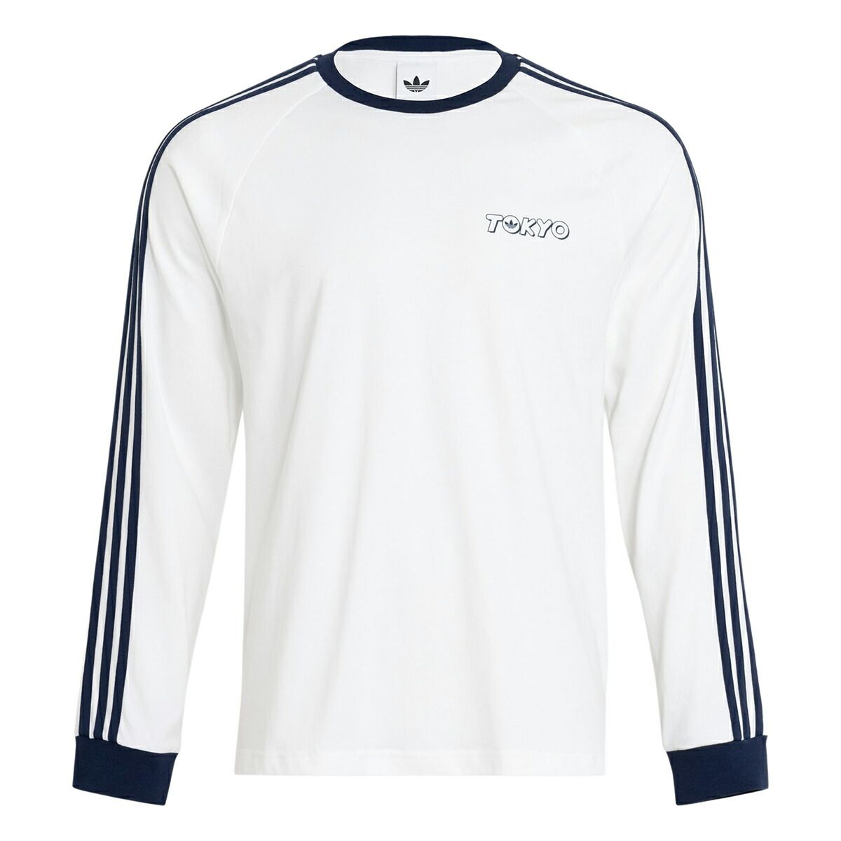 アディダス トーキョー カタカナ ロングスリーブ Tシャツ ホワイト