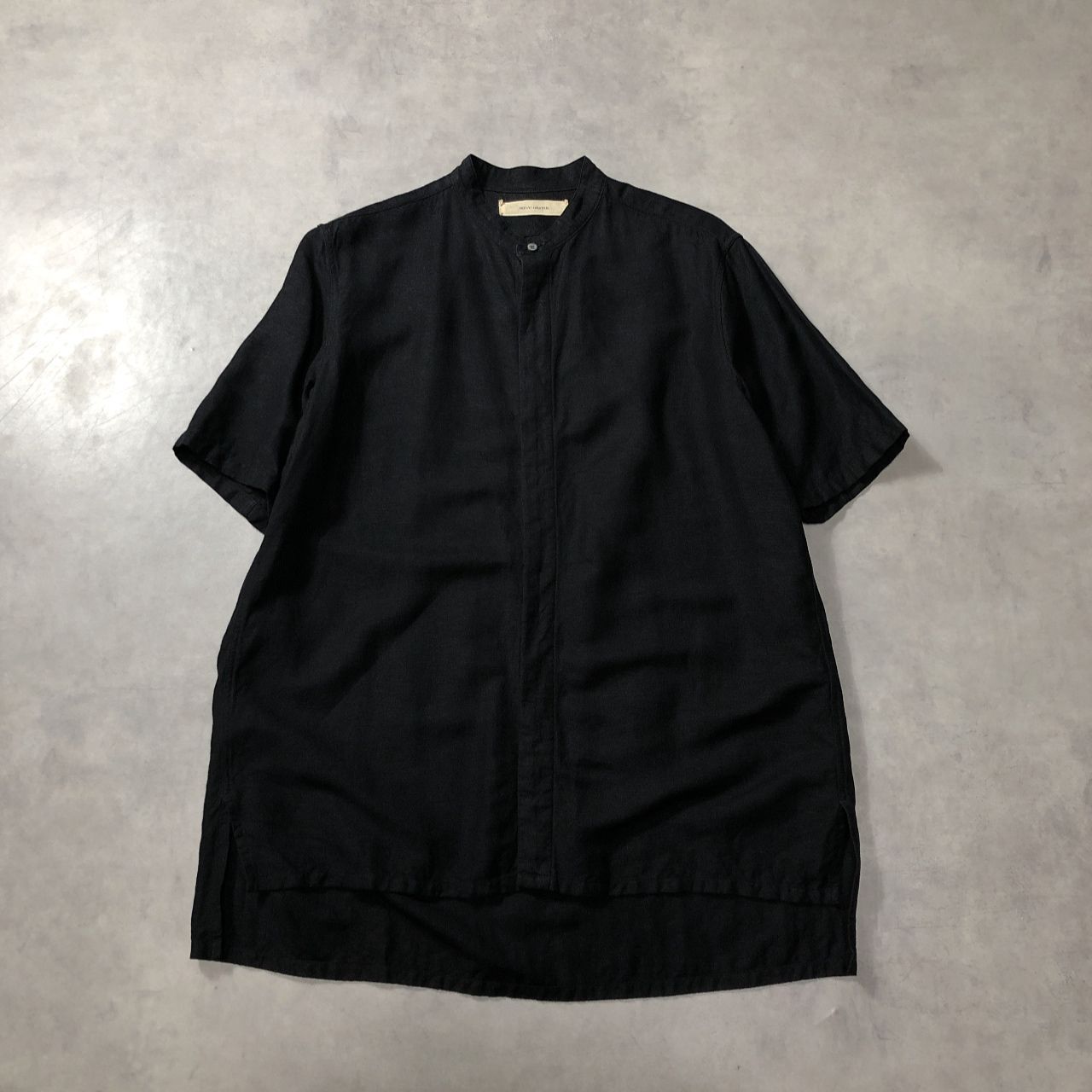 GQ5474◇suzuki takayuki：square-cut shirt◇0◇ブラック系 S233-02