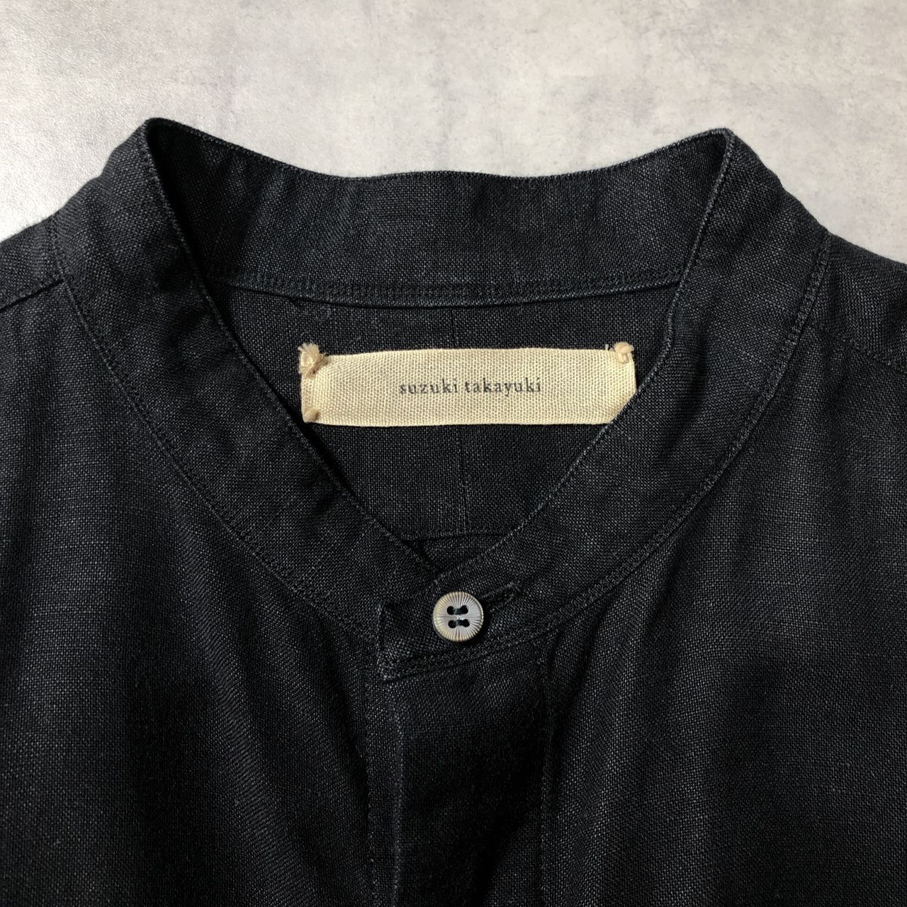 GQ5474◇suzuki takayuki：square-cut shirt◇0◇ブラック系 S233-02