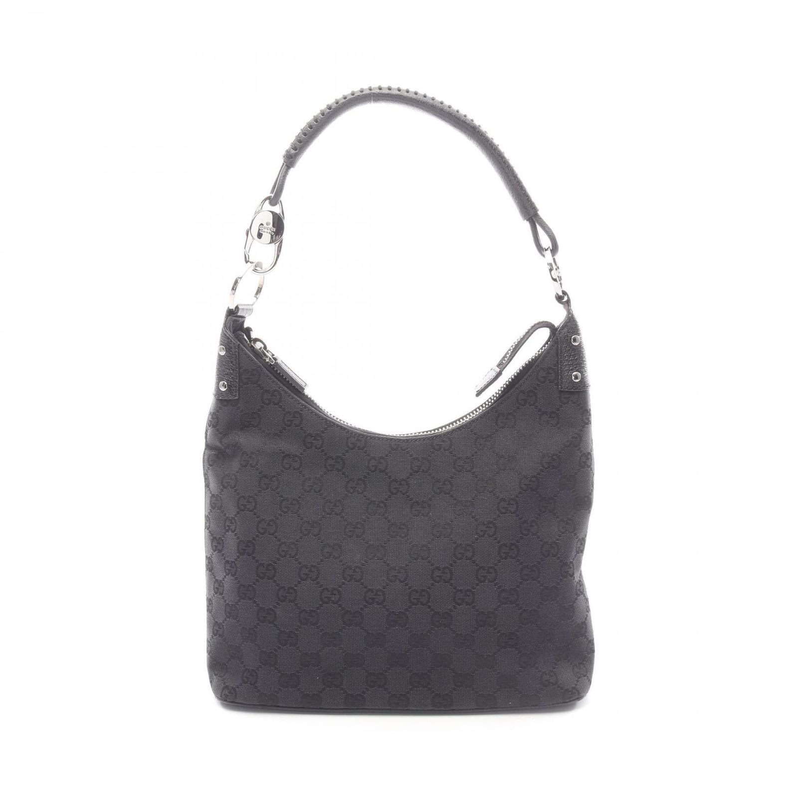 グッチ GUCCI ショルダーバッグ GGキャンバス 115003 ブラック キャンバス レザー ワンショルダー レディース Used A 41,470円